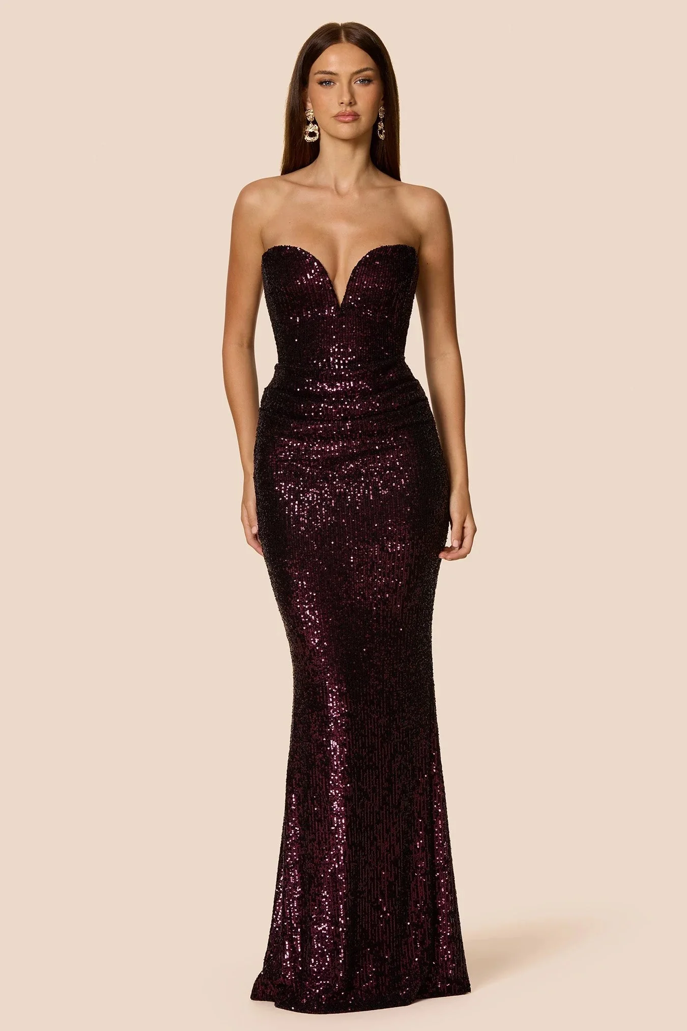 Nookie Dante Maxi Dress - Boysenberry