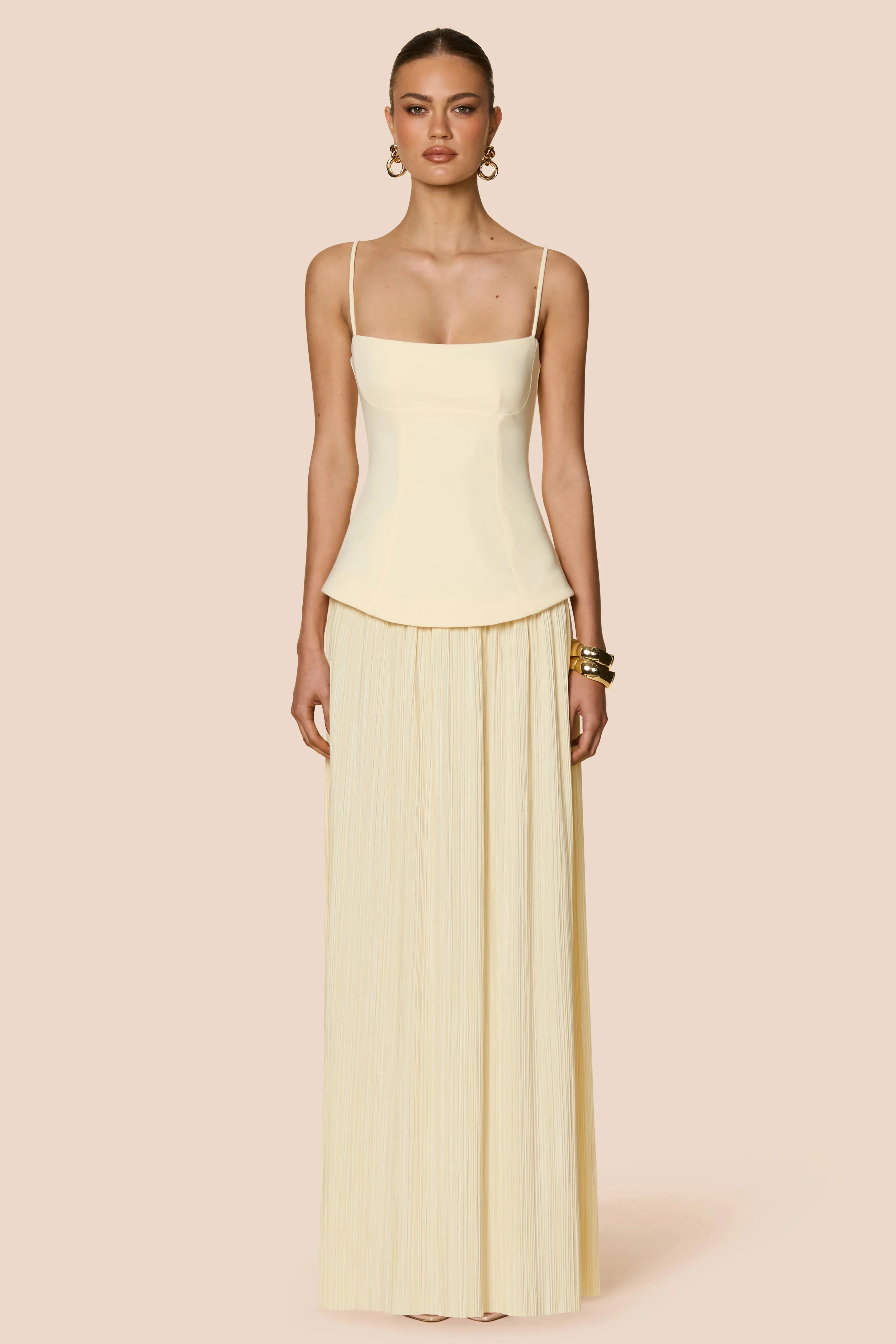 Nookie Darling Maxi Dress - Lemon - Image 2