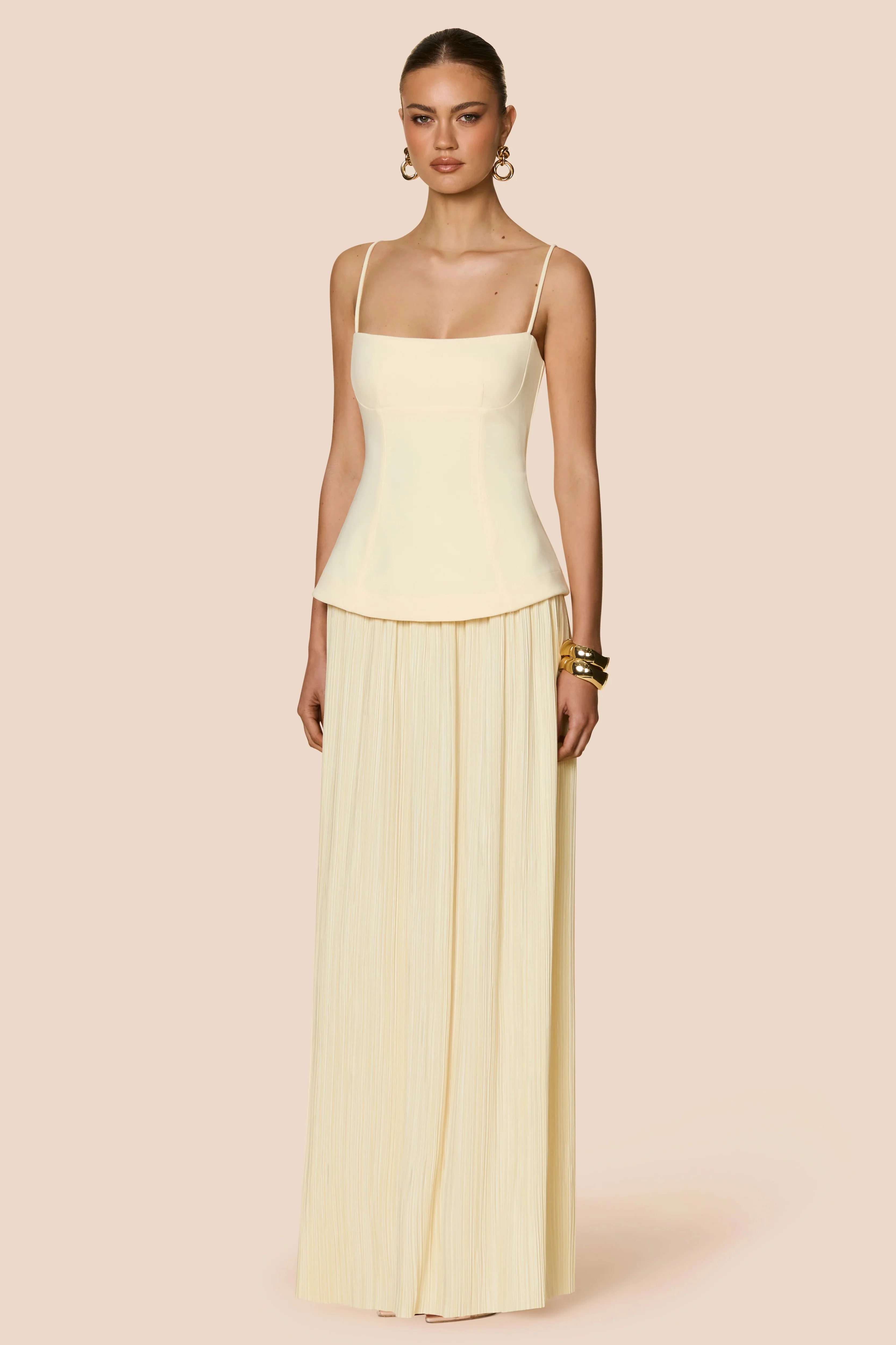 Nookie Darling Maxi Dress - Lemon - Image 3