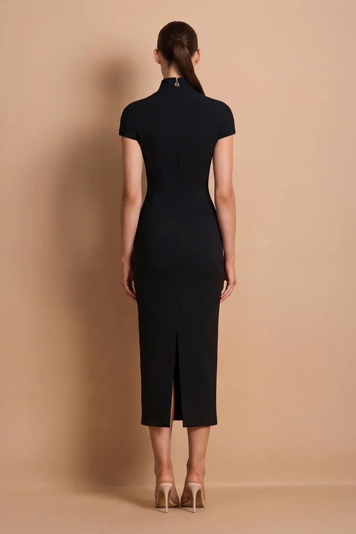 Nookie Dominique Midi Dress - Black - Image 4