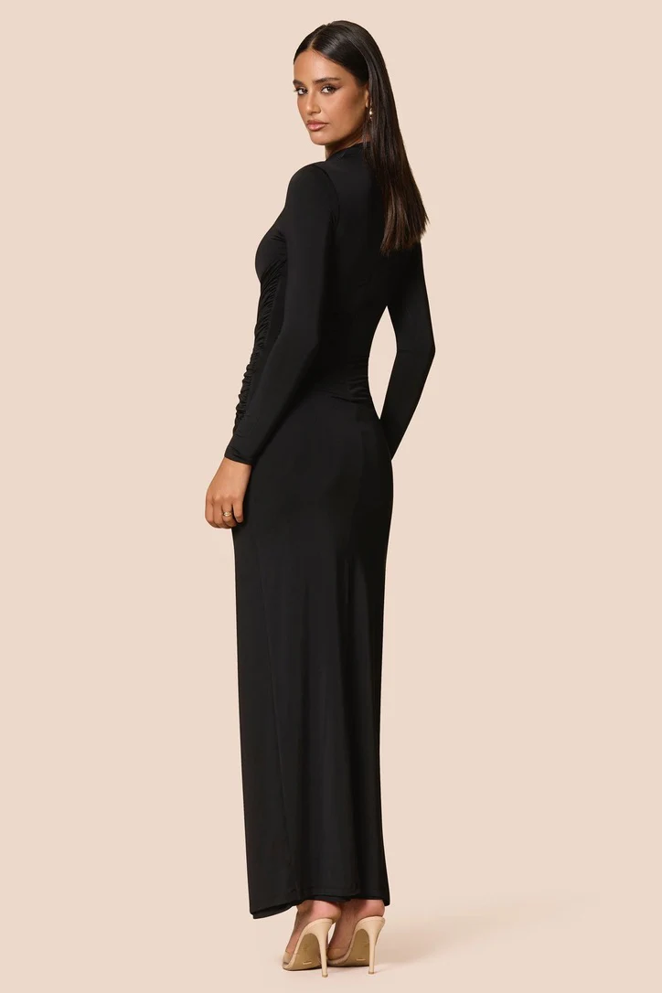 Nookie Kaia Long Sleeve Maxi Dress - Black - Image 4