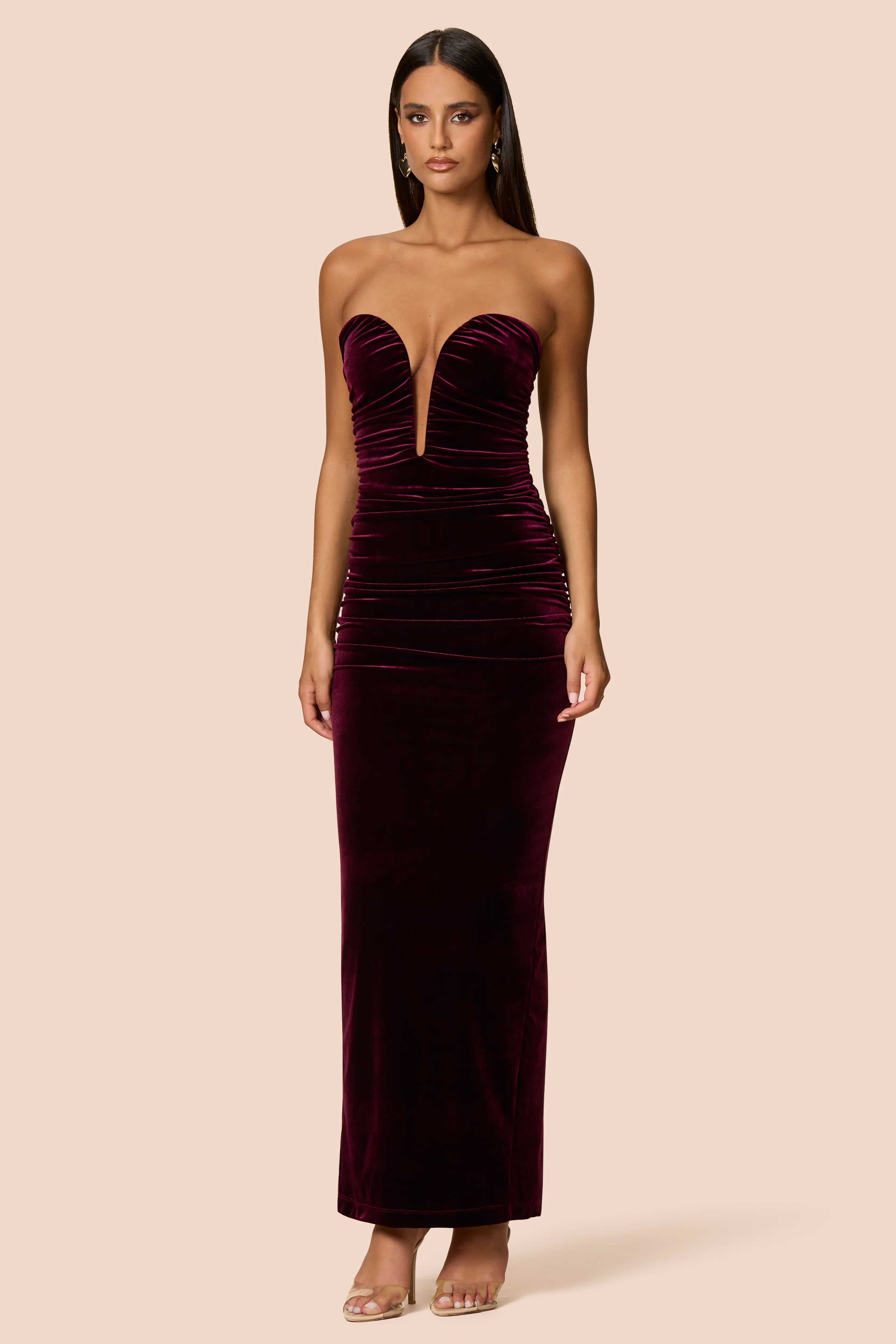 Nookie Nina Gown - Mulberry - Image 2