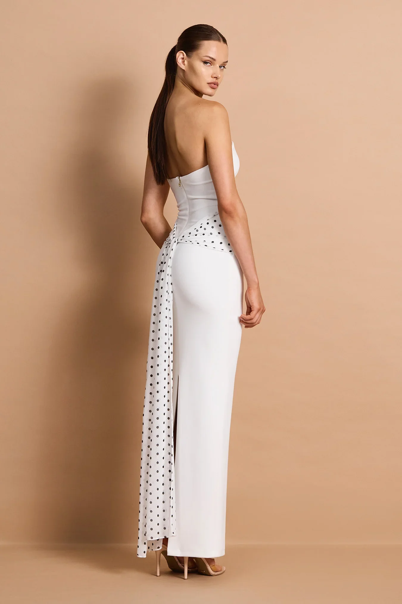 Nookie Paloma Strapless Maxi Dress - Ivory - Image 3