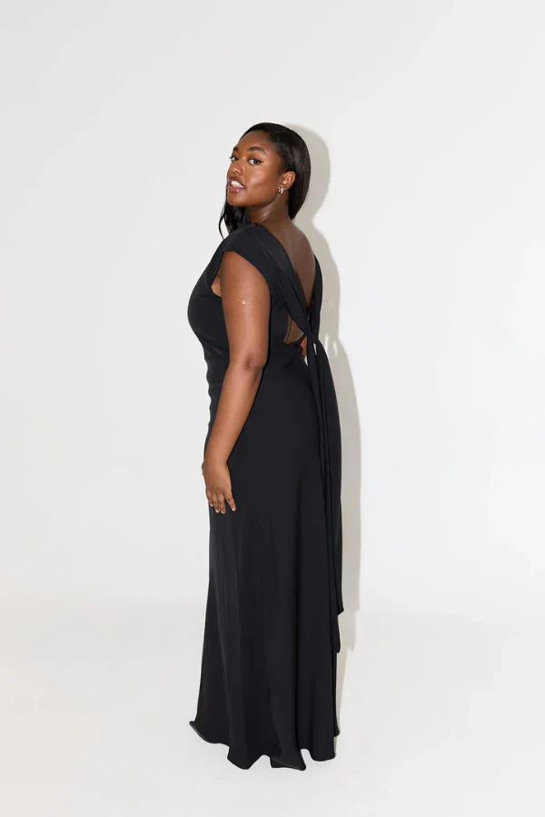 Odd Muse The Ultimate Muse Drape Back Maxi Dress - Black - Image 4
