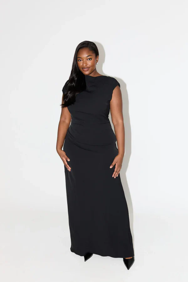Odd Muse The Ultimate Muse Drape Back Maxi Dress - Black - Image 5