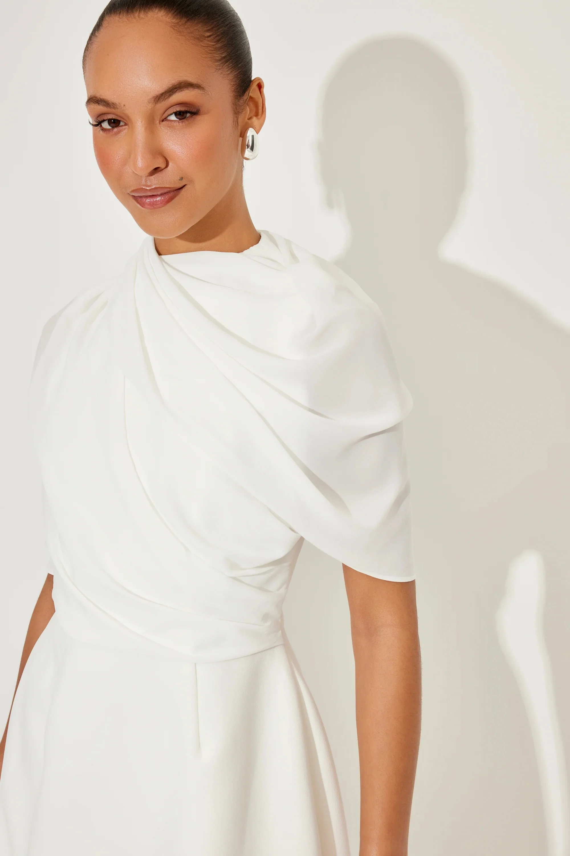Odd Muse The Ultimate Muse Gathered Mini Dress - White - Image 4