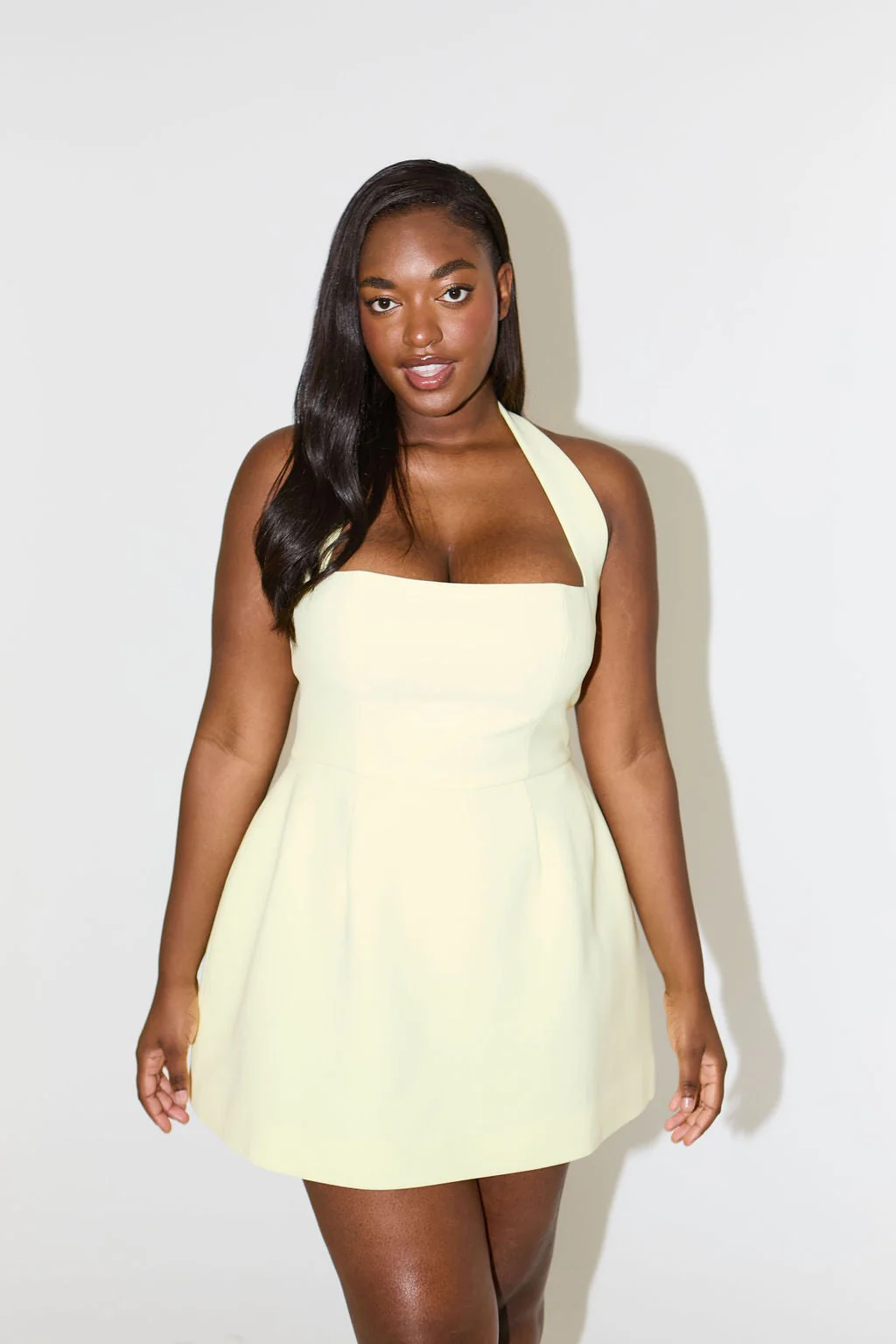 Odd Muse The Ultimate Muse Structured Mini Dress - Lime Cream - Image 6