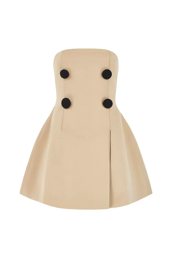 Odd Muse The Ultimate Muse Trench Mini Dress - Beige - Image 9