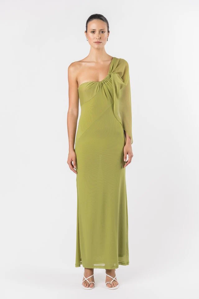 One Fell Faint Slip Dress - Edamame