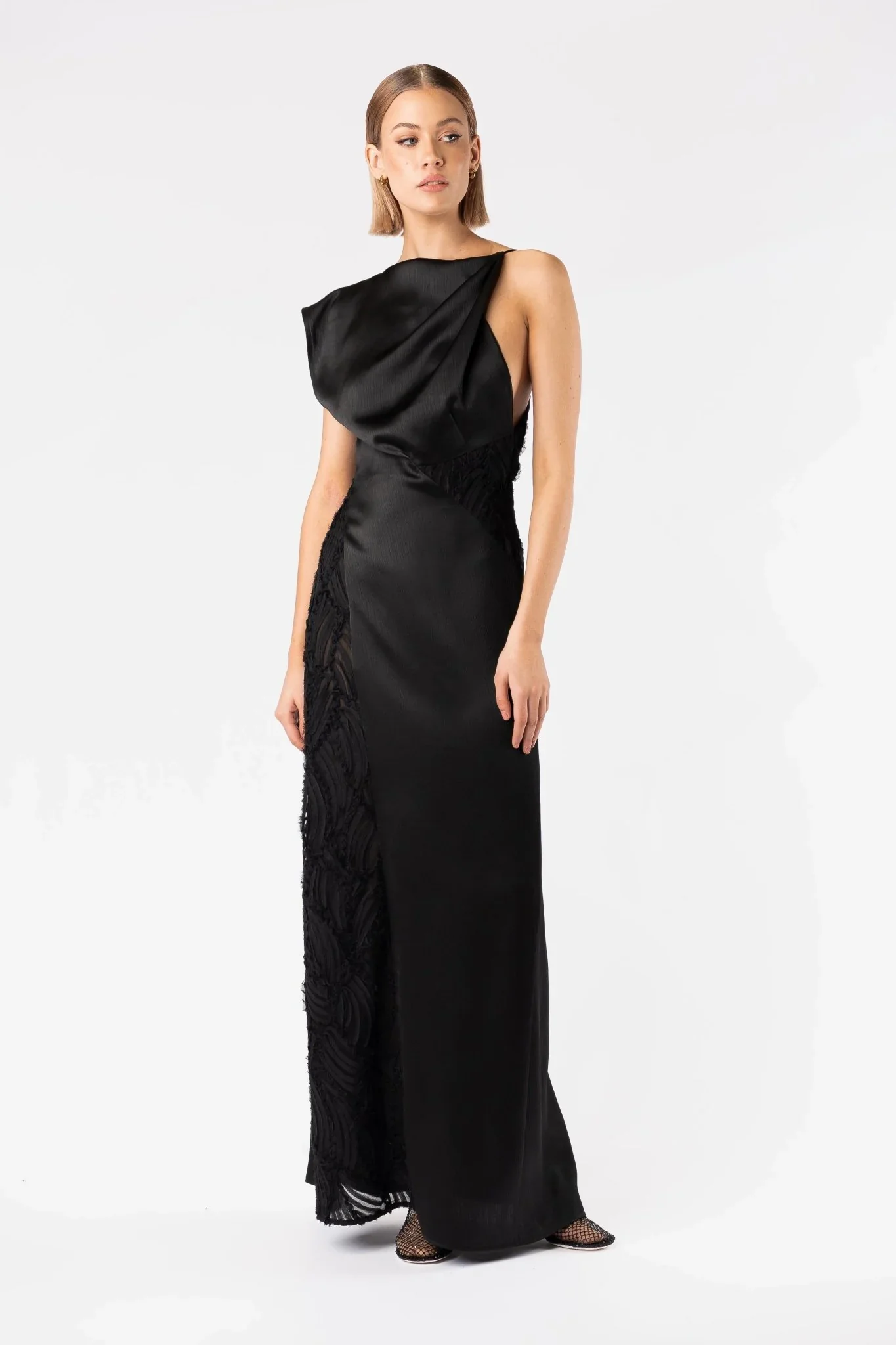One Fell Swoop Angela Maxi Dress - Obsidian