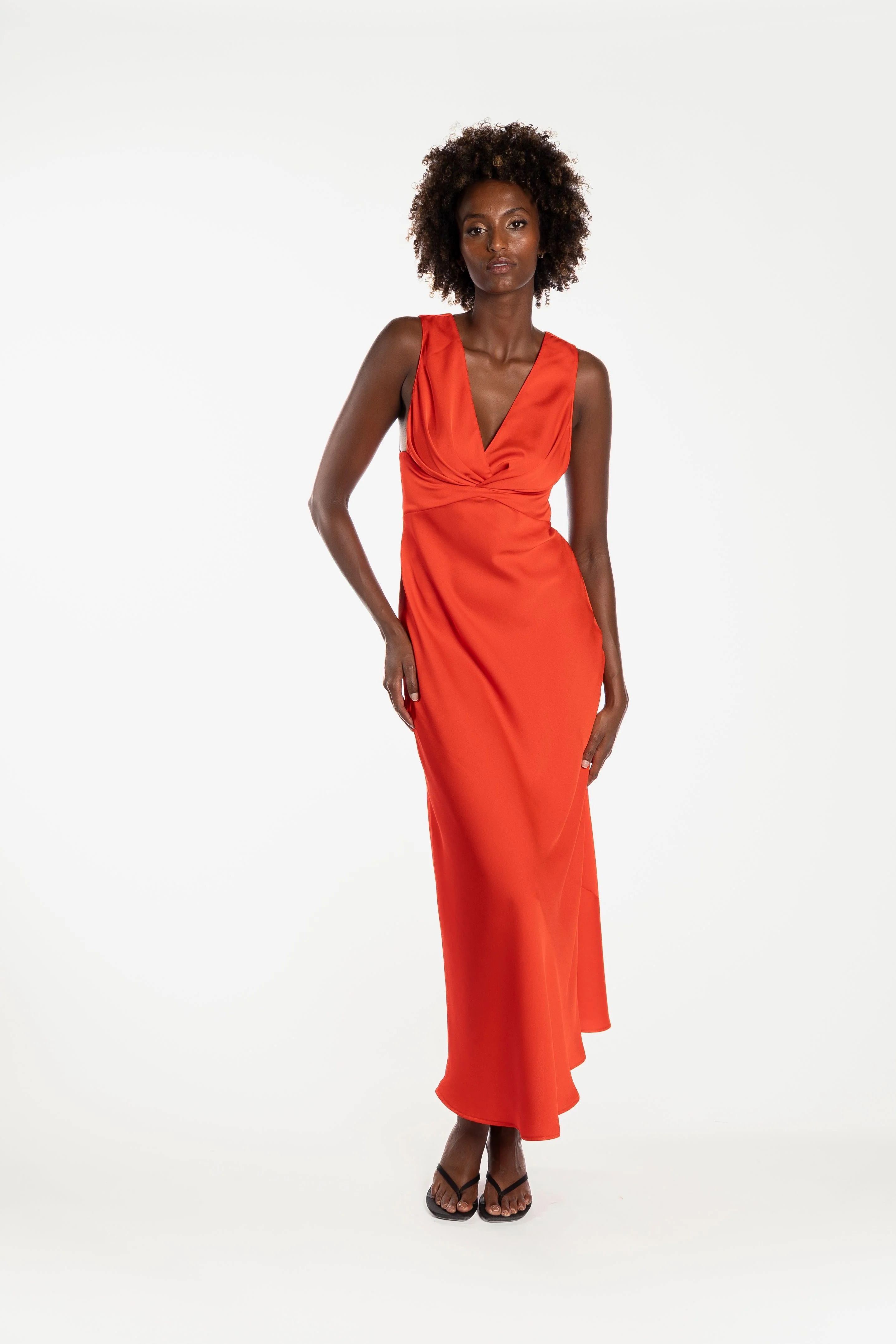 One Fell Swoop Clara Dress - Pimento - Image 2