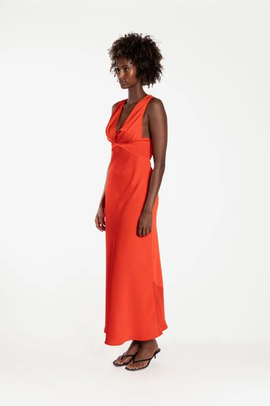 One Fell Swoop Clara Dress - Pimento - Image 3