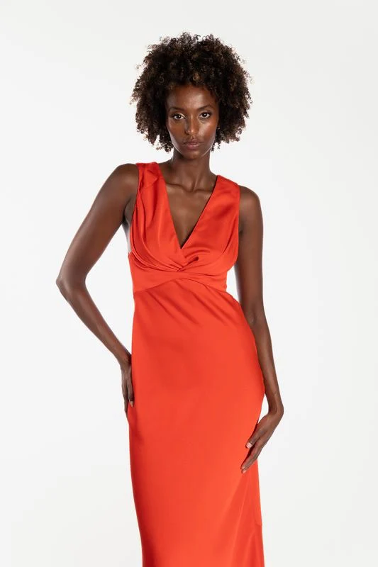 One Fell Swoop Clara Dress - Pimento - Image 4