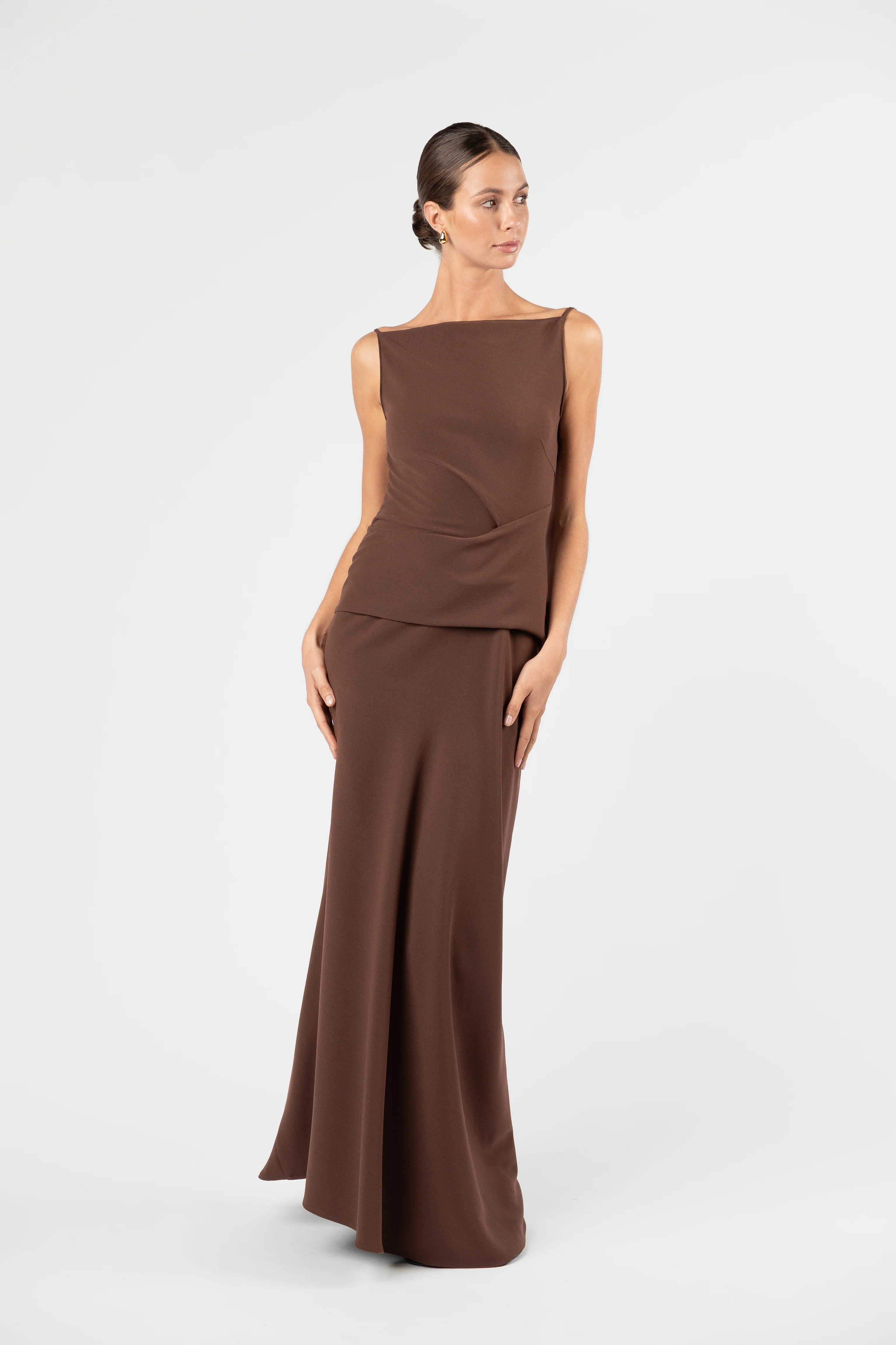 One Fell Swoop Dégagé Maxi Dress - Moccona - Image 6