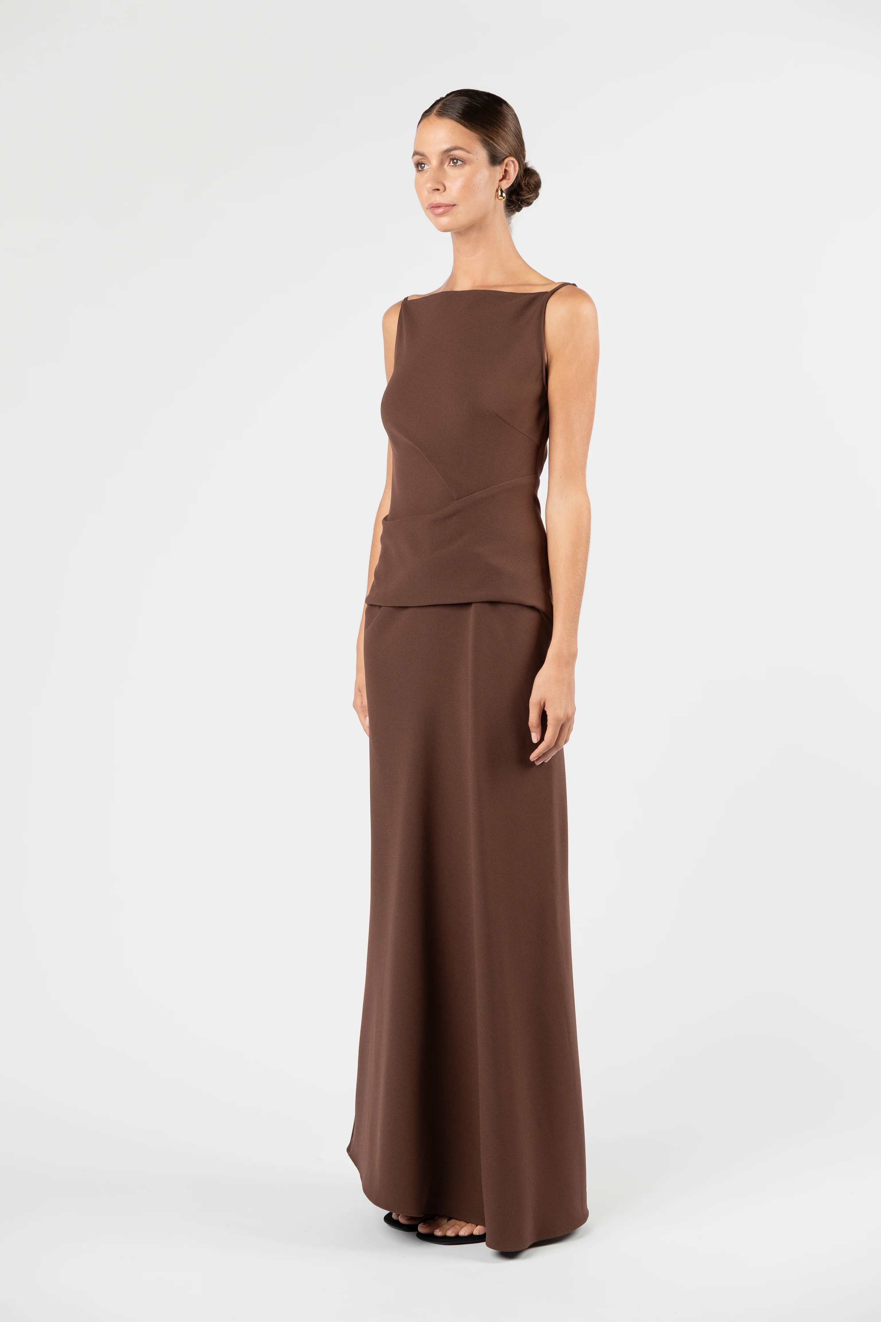 One Fell Swoop Dégagé Maxi Dress - Moccona - Image 8