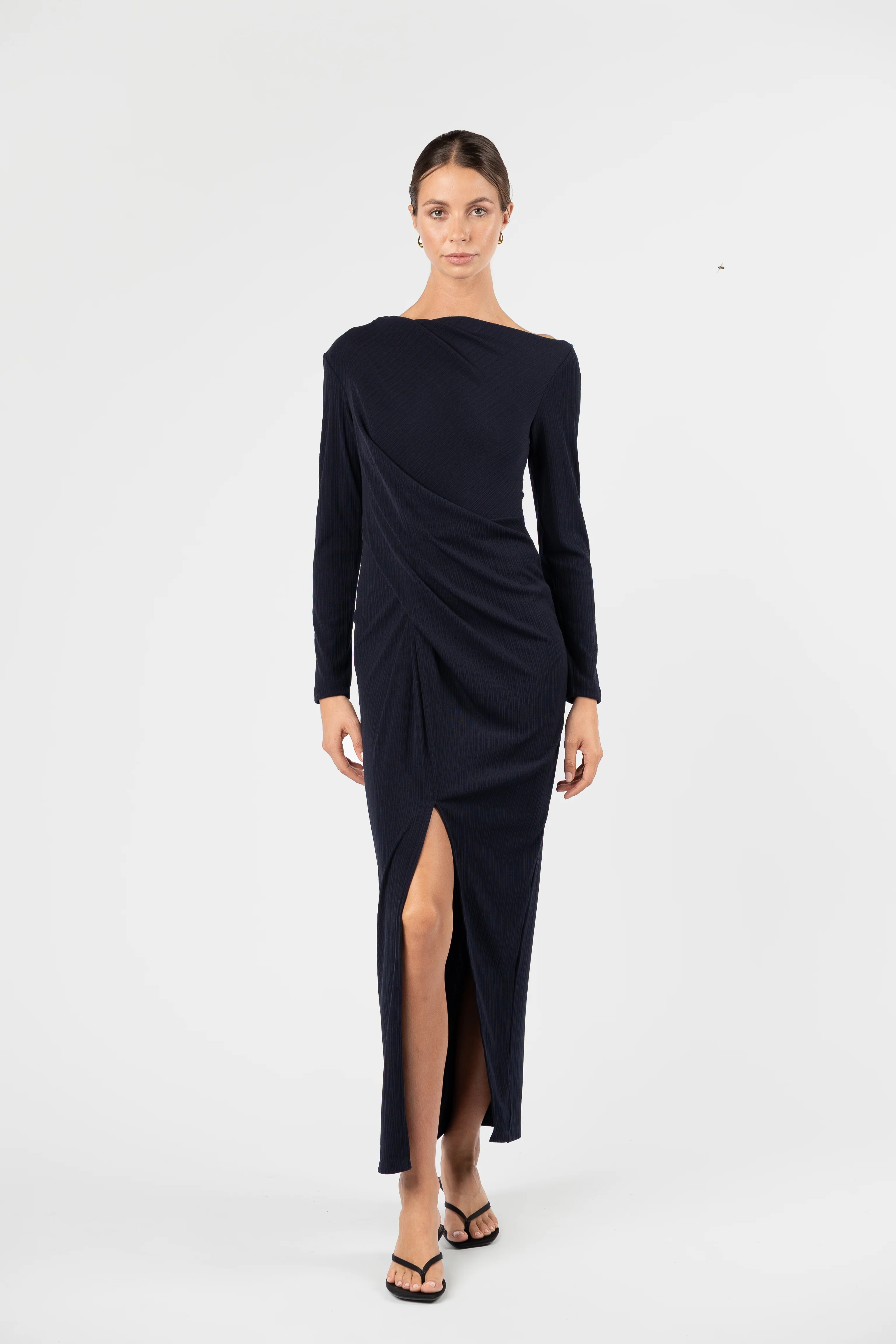 One Fell Swoop Kat Maxi Dress - Midnight - Image 2