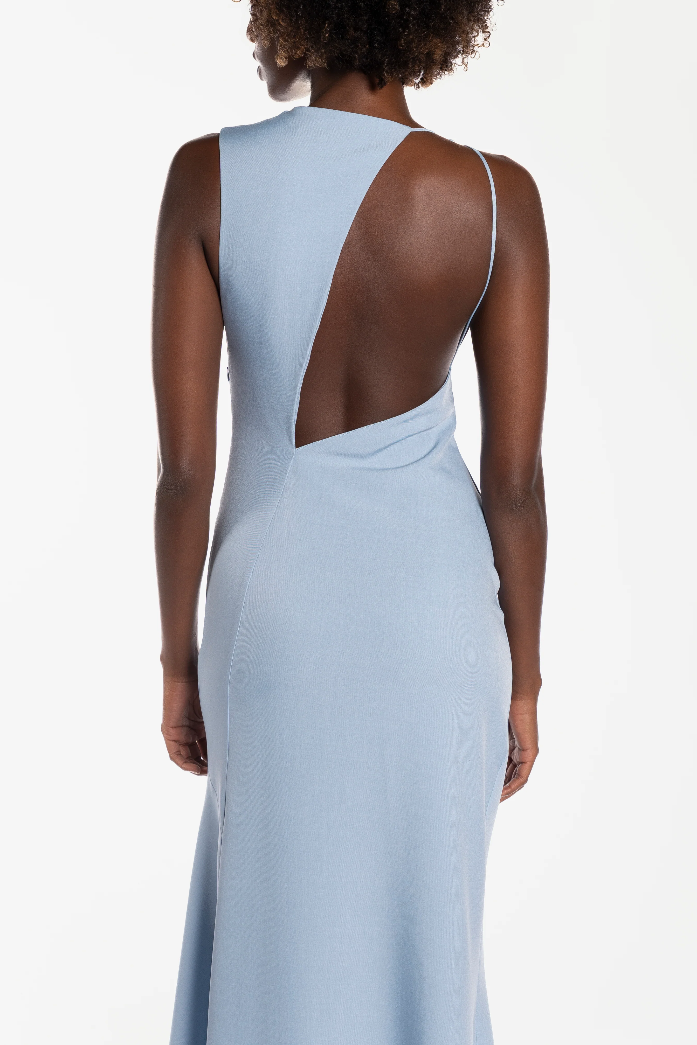 One Fell Swoop Kota Maxi Dress - Denim Blue - Image 9