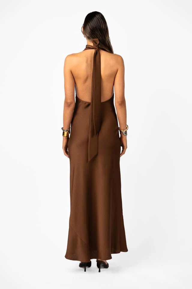 One Fell Swoop Kristina Dress - Kobicha Satin - Image 6