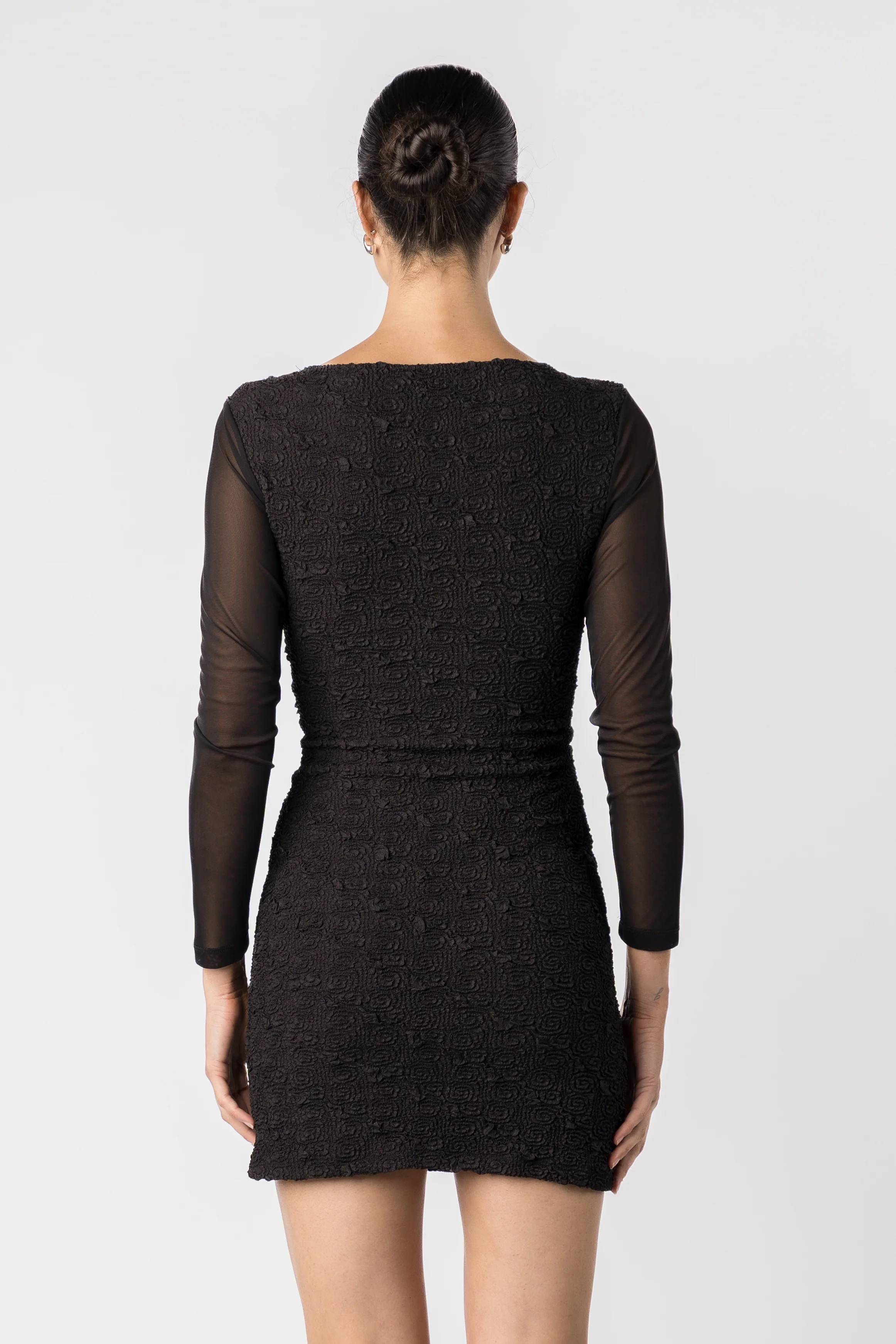 One Fell Swoop Lash Mini Dress - Caviar Rose - Image 6