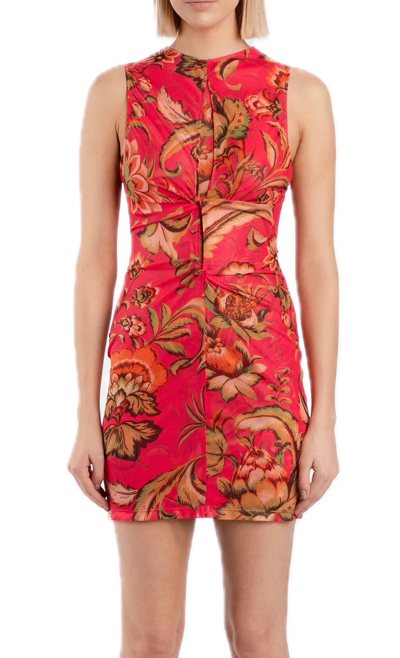 One Fell Swoop Malah Mini Dress - Pink Parrot - Image 3