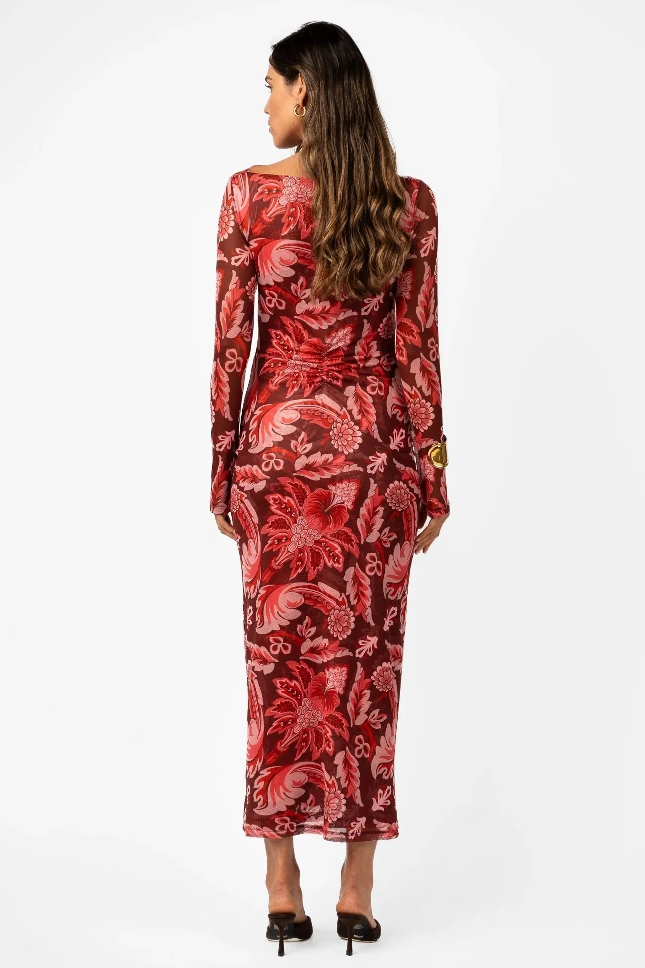 One Fell Swoop Svelte Form Dress - Porta Rosa Mesh - Image 4