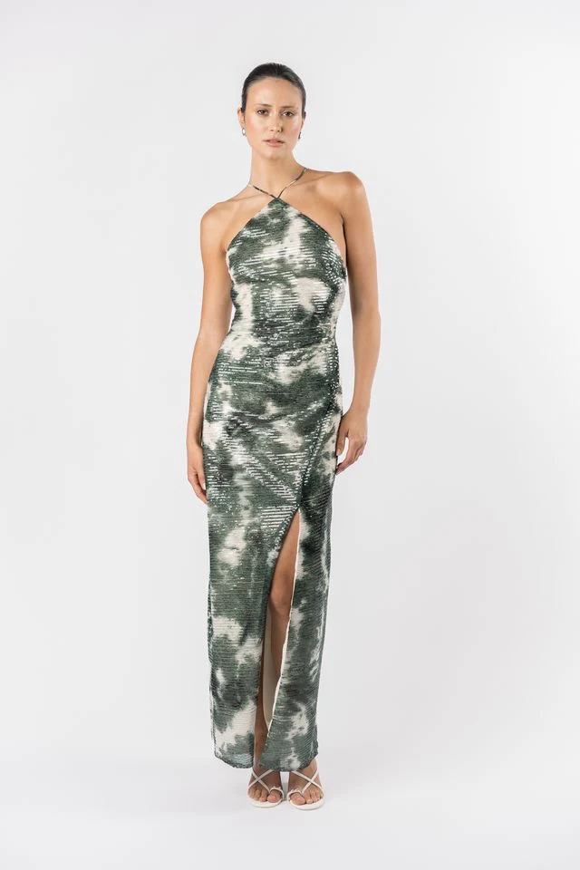 One Fell Swoop Yuki Maxi Dress - Midori Shibori - Image 2