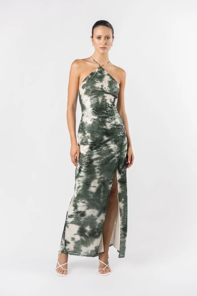 One Fell Swoop Yuki Maxi Dress - Midori Shibori - Image 3