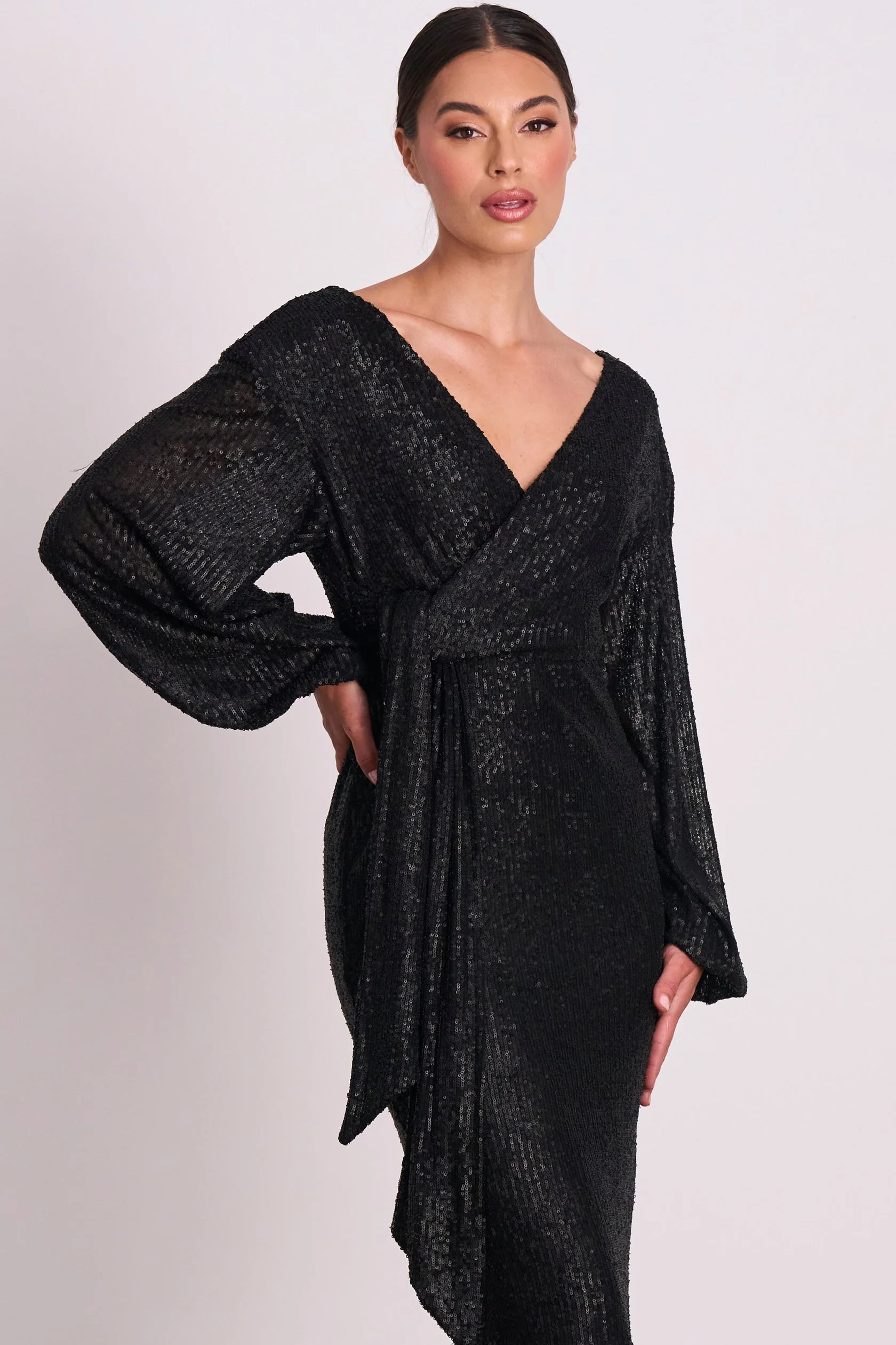 Pasduchas Bijou Midi Dress - Matte Black - Image 2