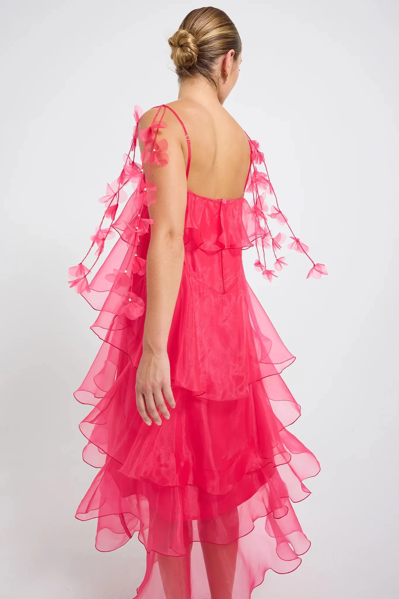Pasduchas Cleo Tiered Maxi Dress - Magenta - Image 5