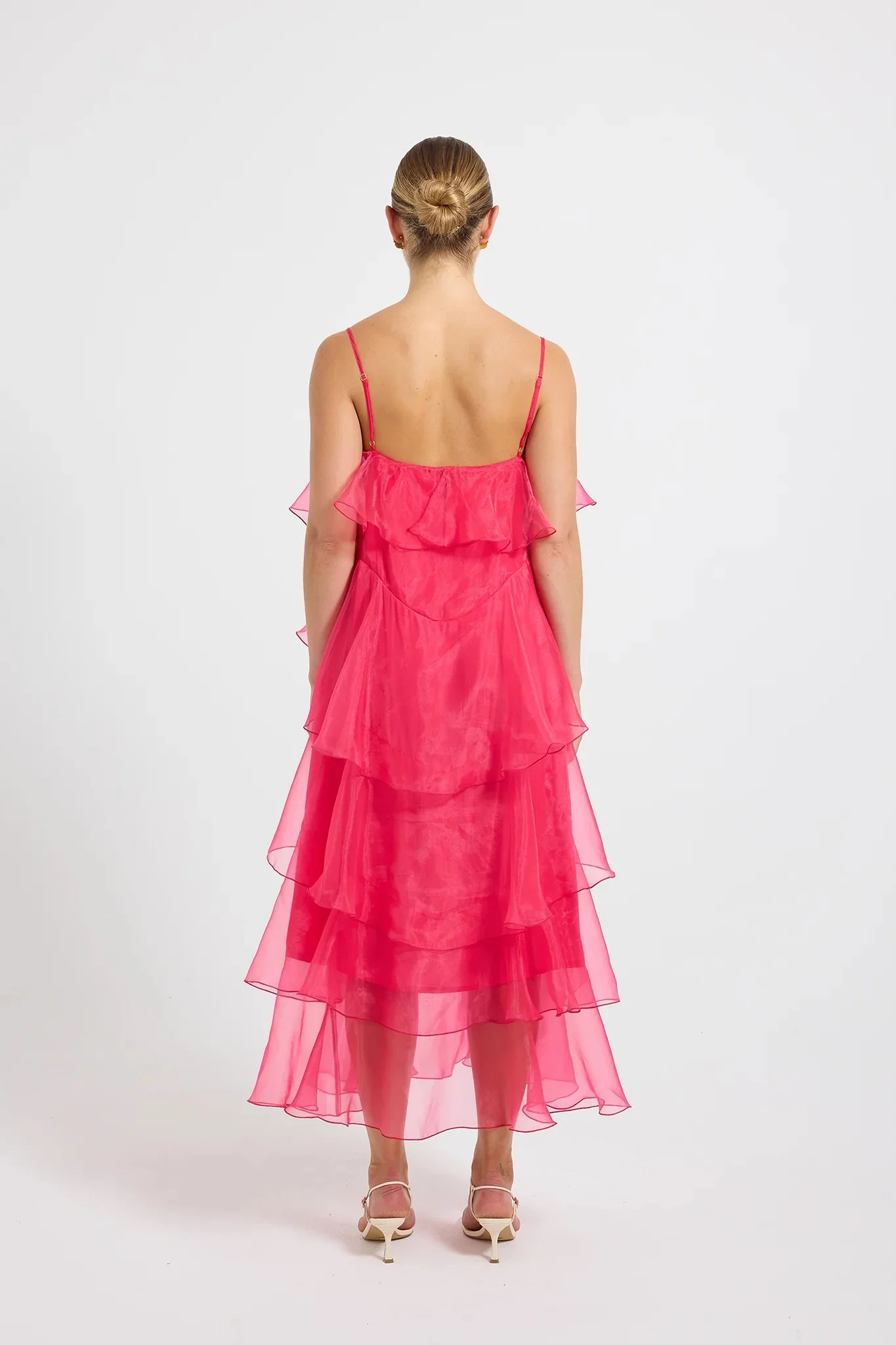 Pasduchas Cleo Tiered Maxi Dress - Magenta - Image 6