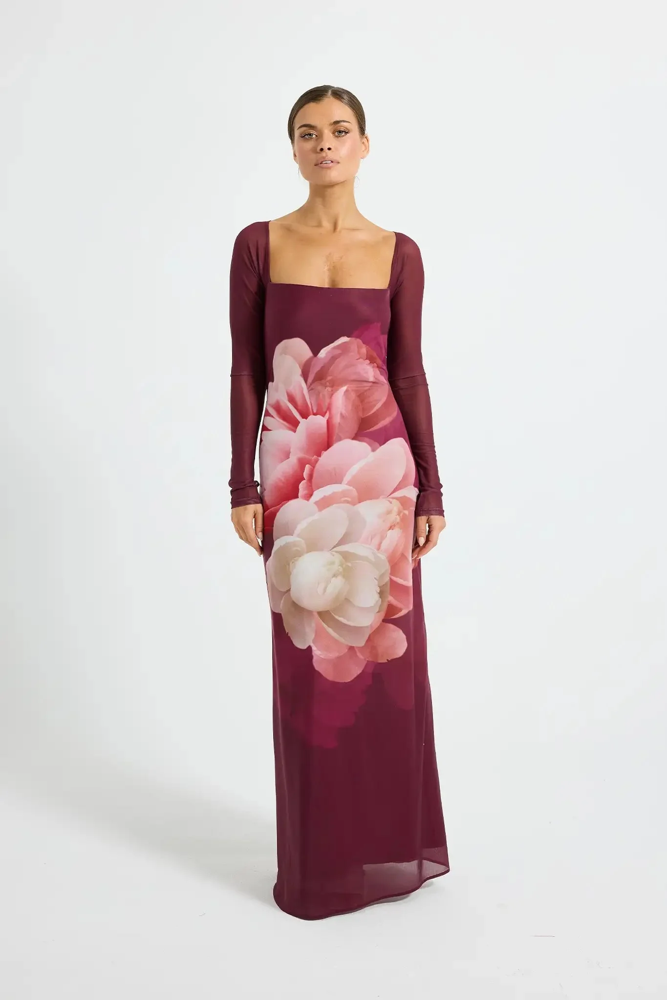 Pasduchas Dahlia Maxi Dress - Dark Cherry