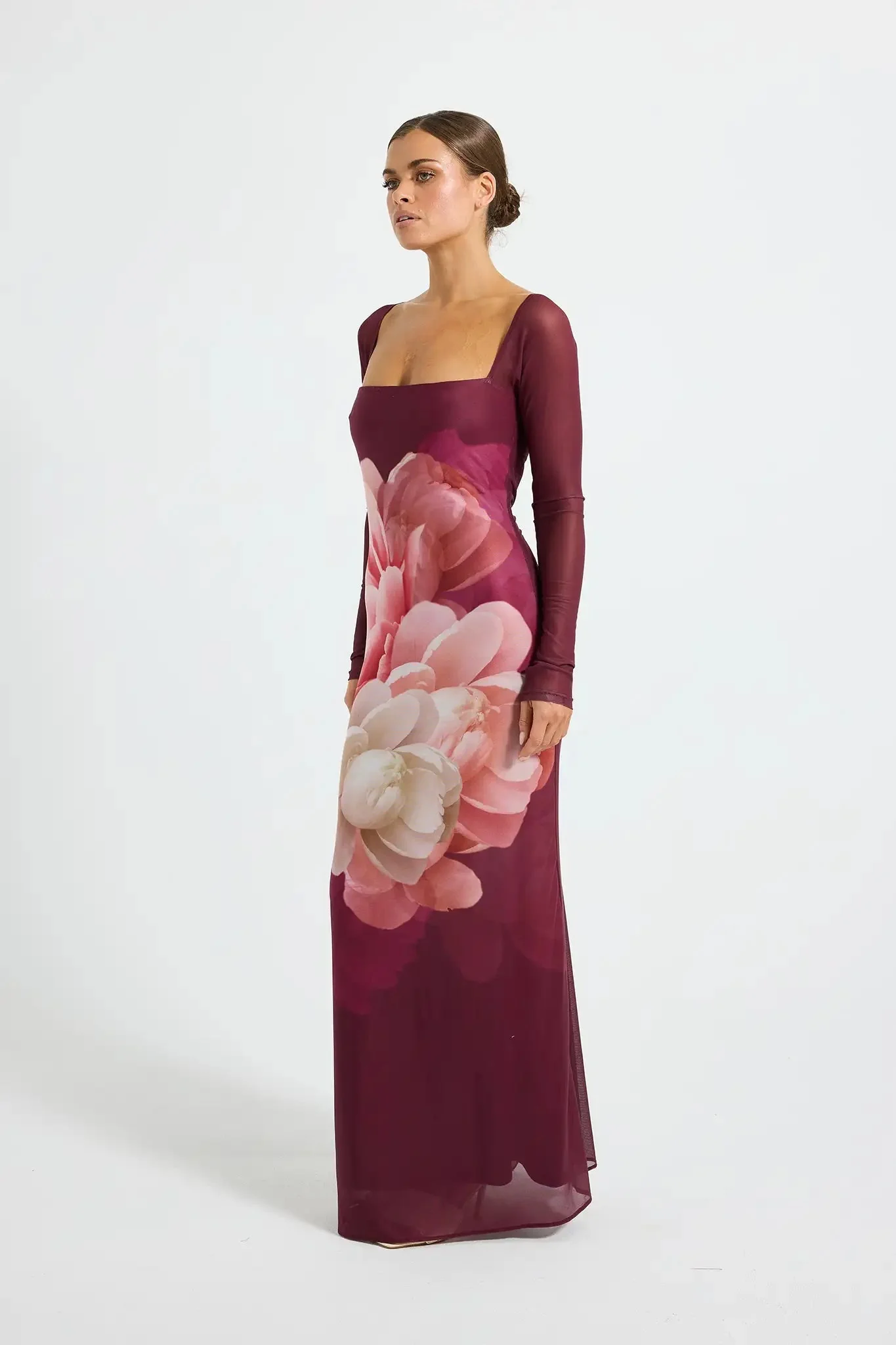 Pasduchas Dahlia Maxi Dress - Dark Cherry - Image 3