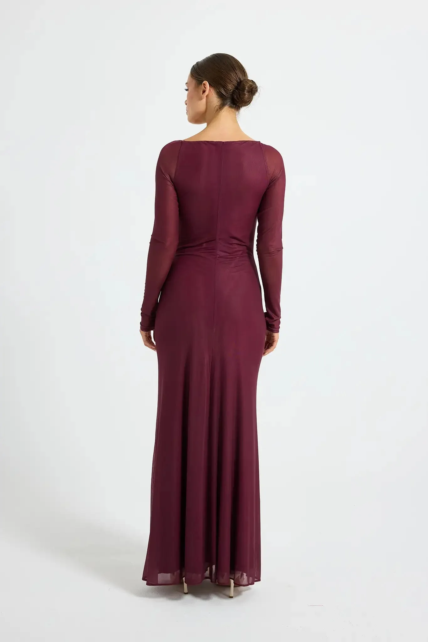 Pasduchas Dahlia Maxi Dress - Dark Cherry - Image 4