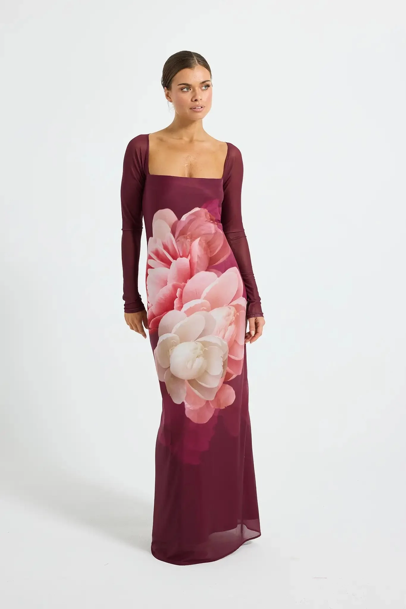 Pasduchas Dahlia Maxi Dress - Dark Cherry - Image 5