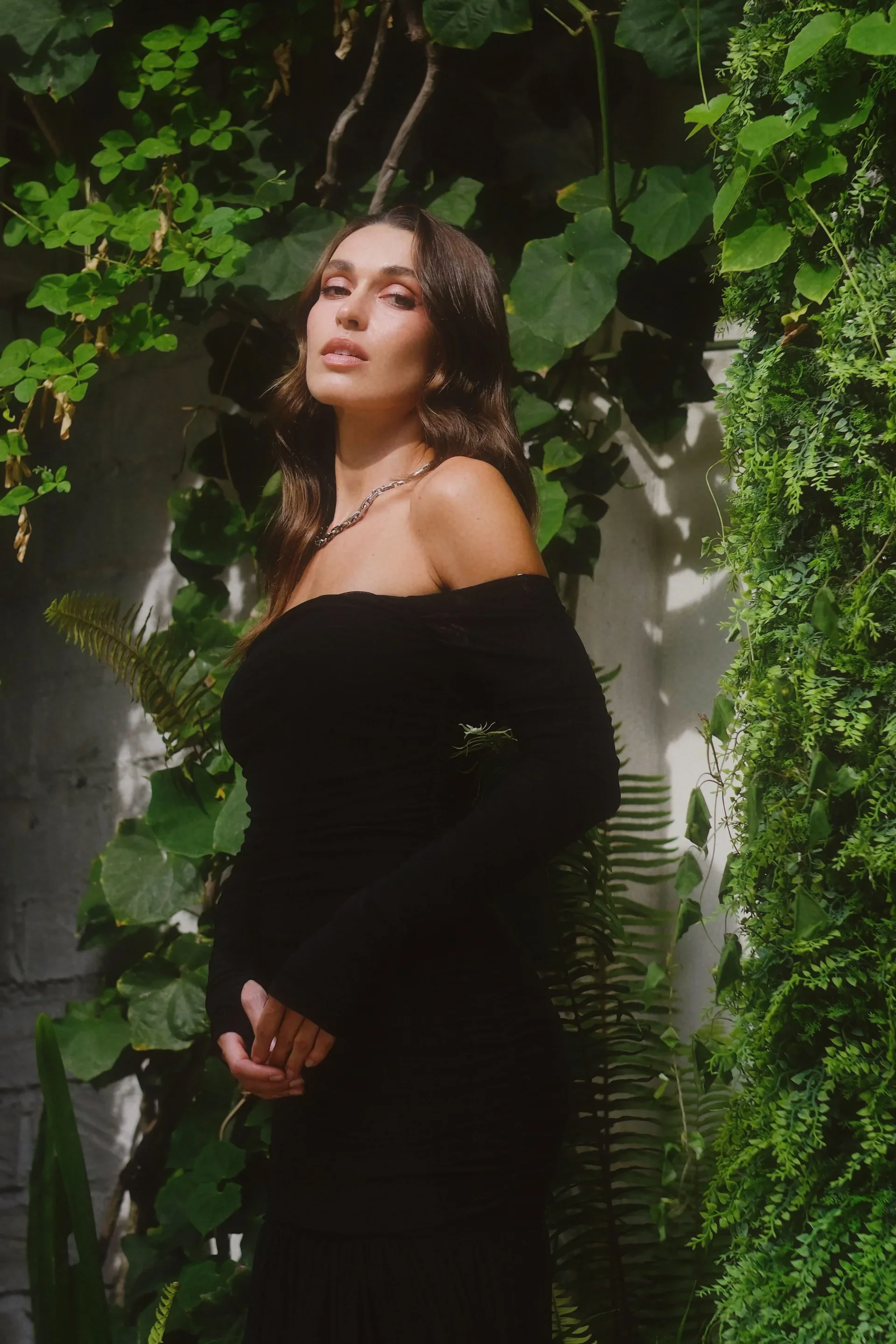 Pasduchas Echo Hourglass Midi Dress - Black - Image 3