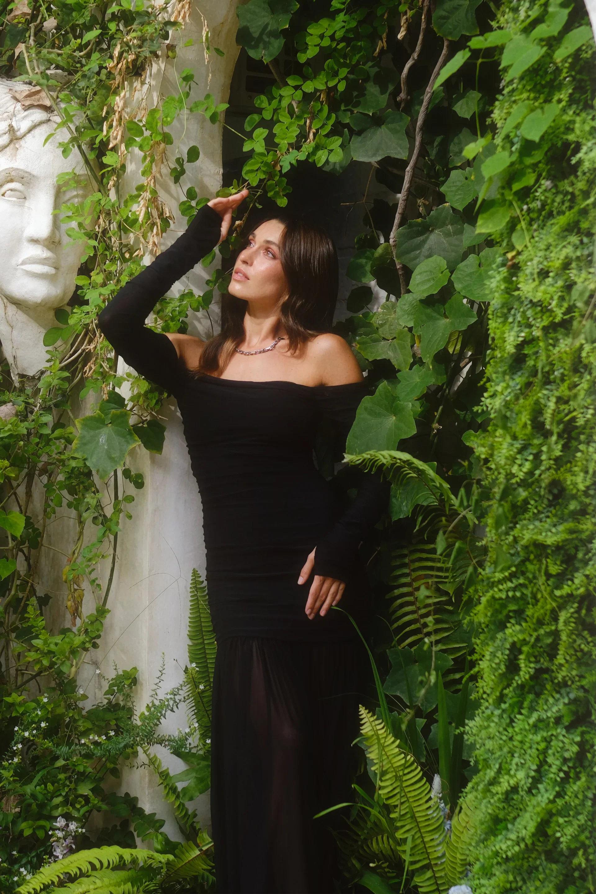 Pasduchas Echo Hourglass Midi Dress - Black - Image 5