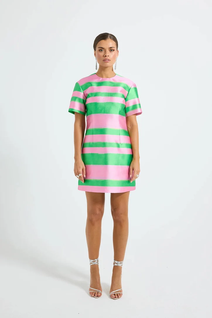 Pasduchas Gigi Sleeve Mini Dress - Watermelon