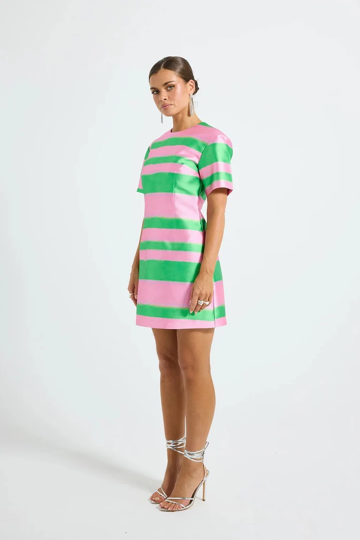 Pasduchas Gigi Sleeve Mini Dress - Watermelon - Image 3