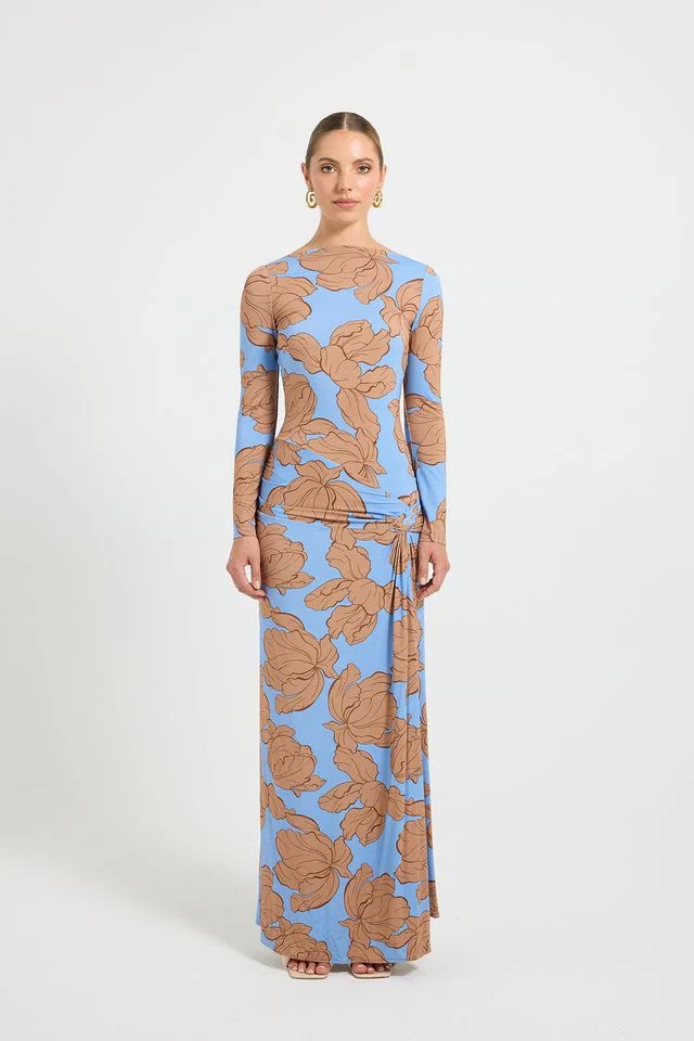 Pasduchas Hyacinth Maxi Dress - Tan Ocean