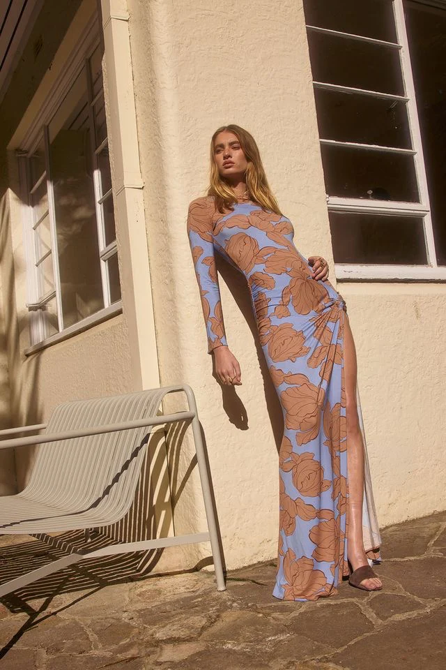 Pasduchas Hyacinth Maxi Dress - Tan Ocean - Image 2