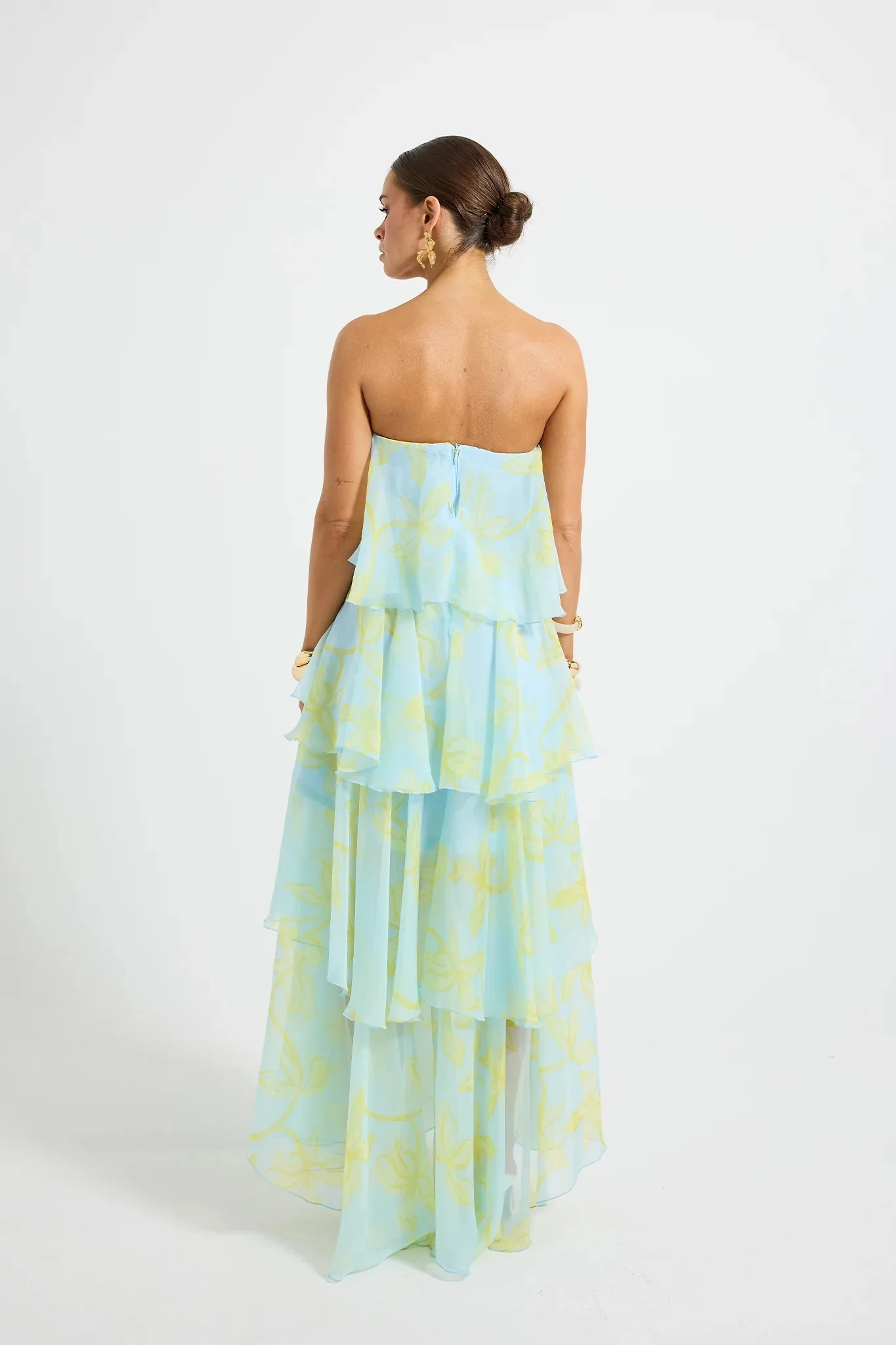 Pasduchas Jasmin Tiered Maxi Dress - Ocean Honey - Image 4