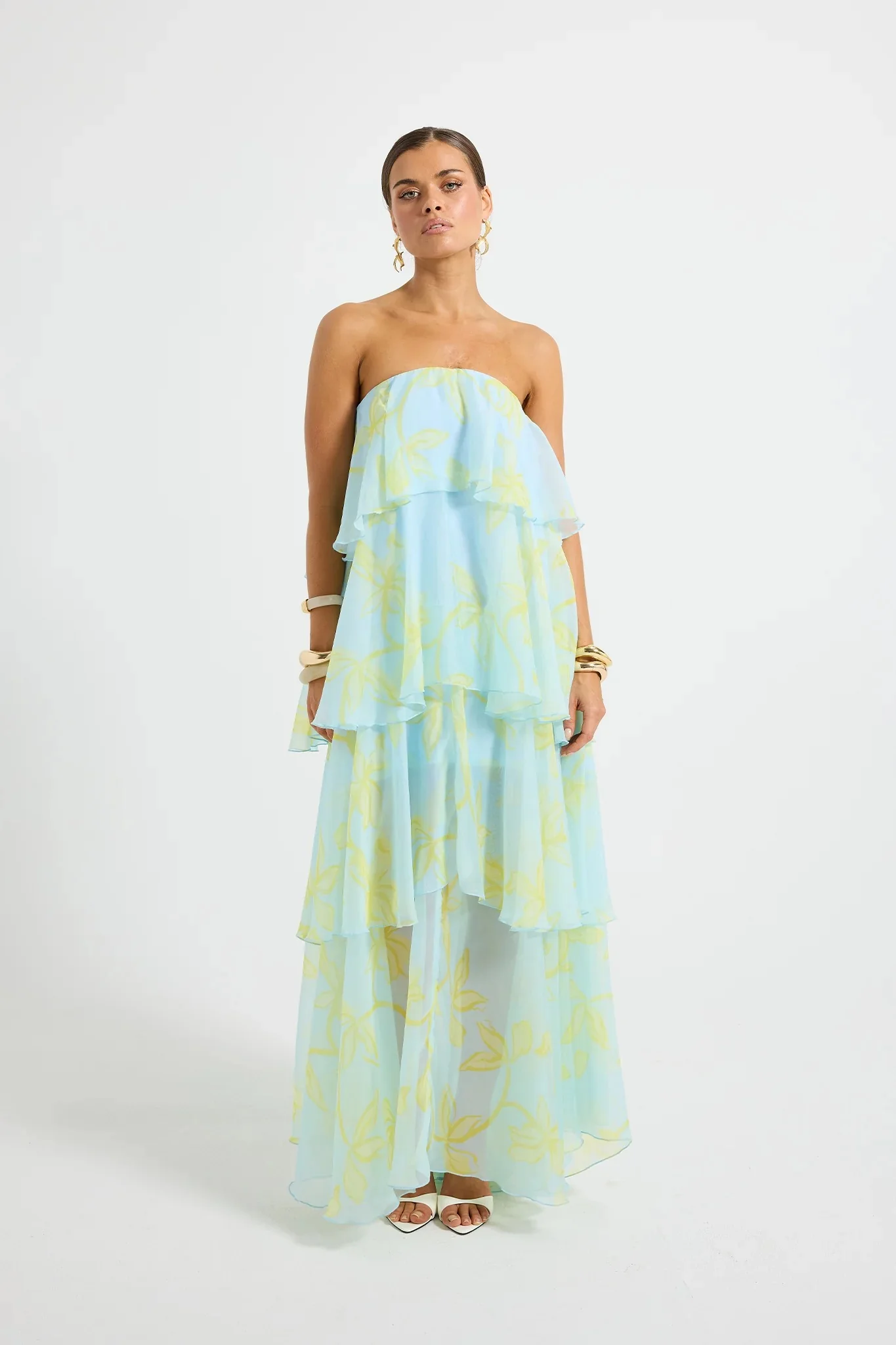 Pasduchas Jasmin Tiered Maxi Dress - Ocean Honey - Image 5