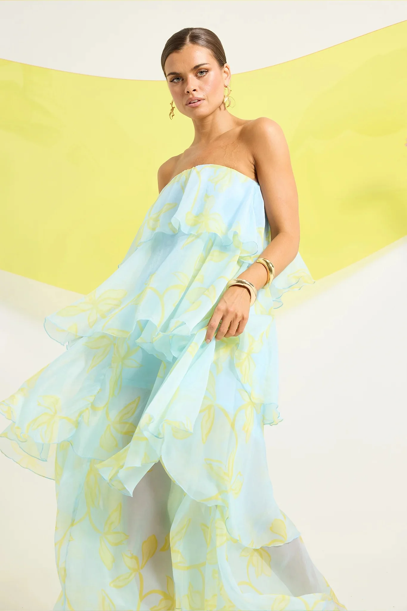 Pasduchas Jasmin Tiered Maxi Dress - Ocean Honey - Image 7