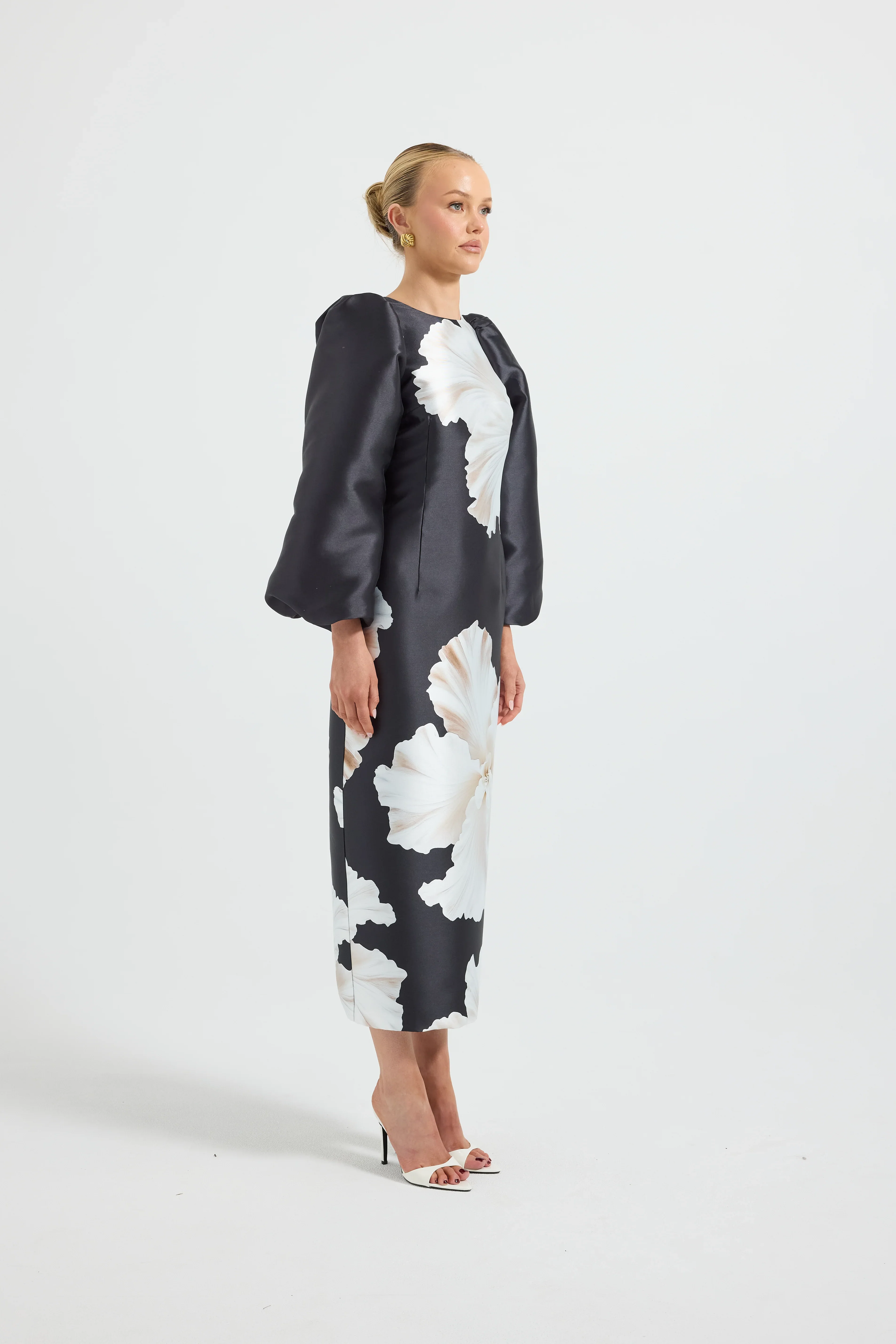 Pasduchas Lini Sleeve Midi Dress - Midnight - Image 2