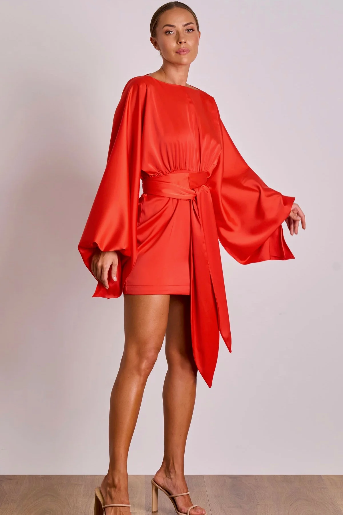 Pasduchas Mila Drape Dress - Poppy - Image 3