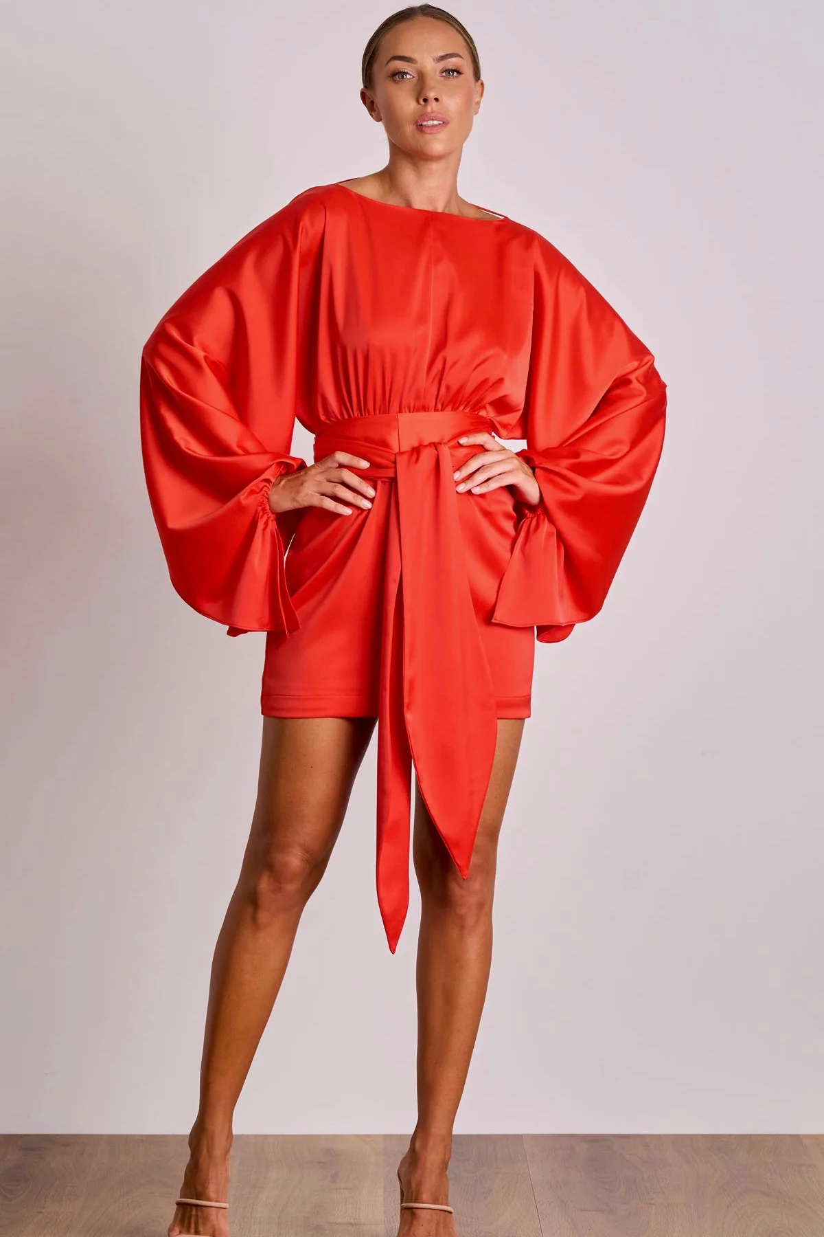 Pasduchas Mila Drape Dress - Poppy - Image 5