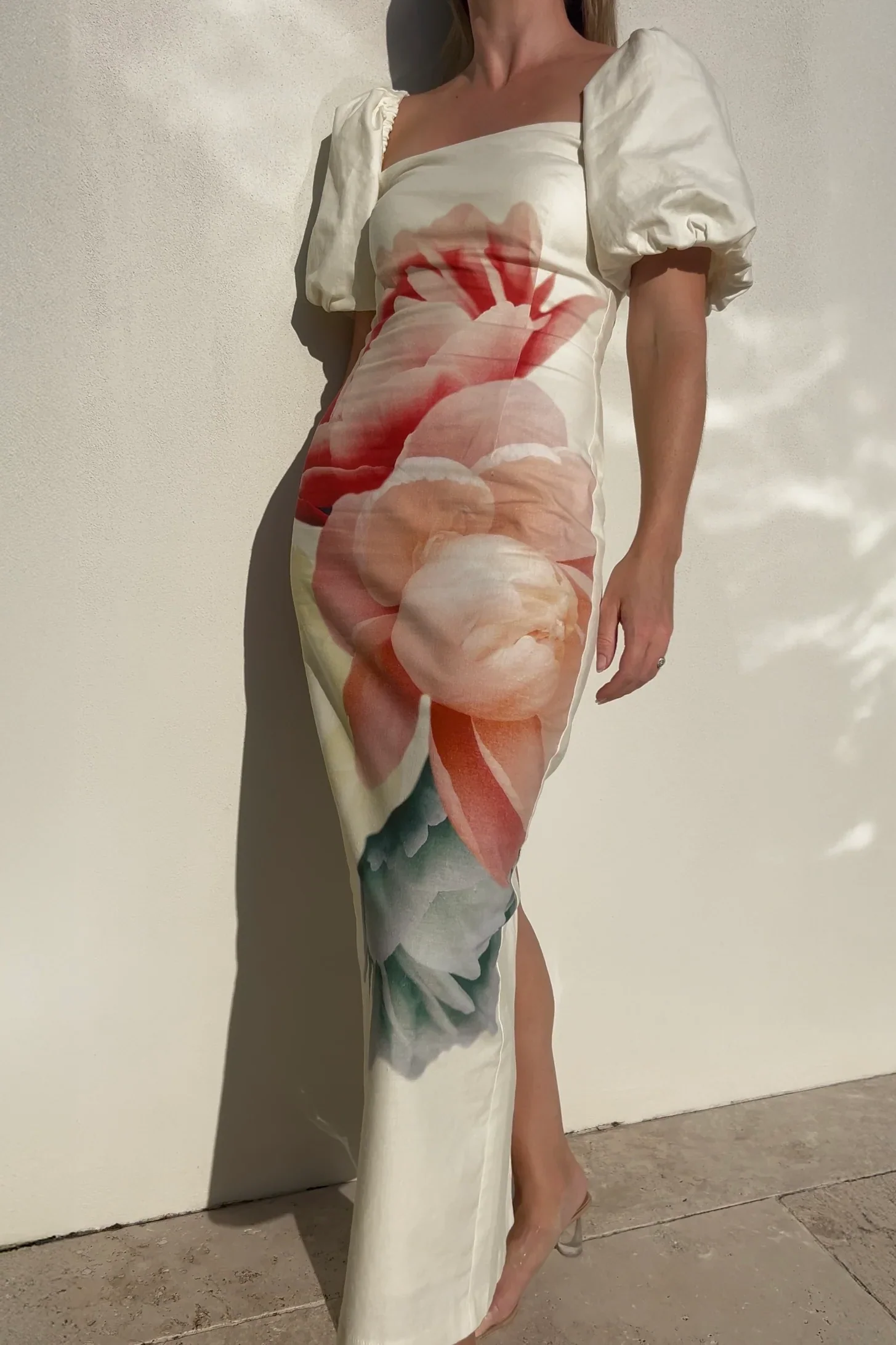 Pasduchas Nostalgia Sleeve Midi Dress - Multi - Image 2
