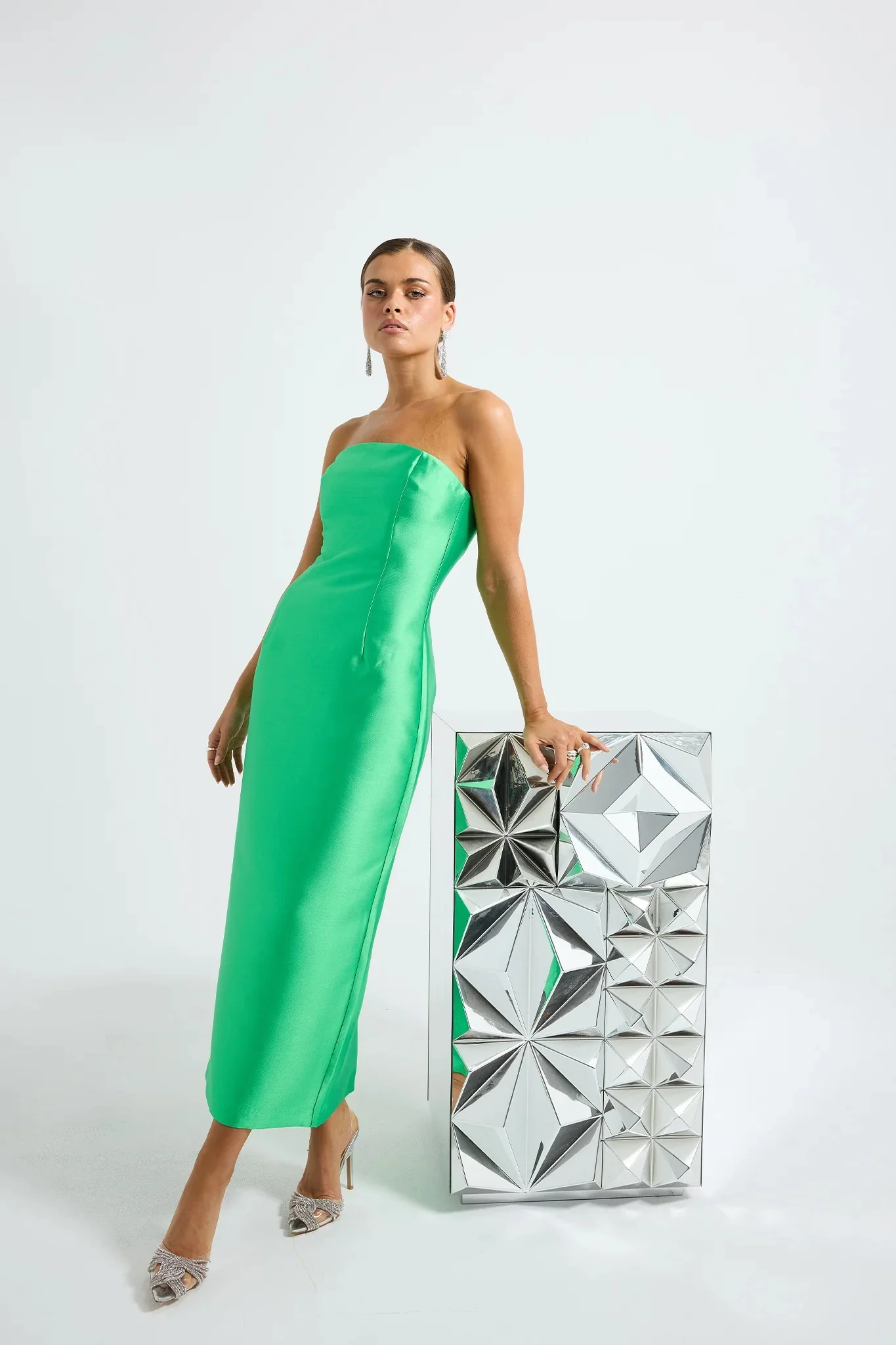 Pasduchas Pippa Fitted Midi Dress - Clover - Image 3