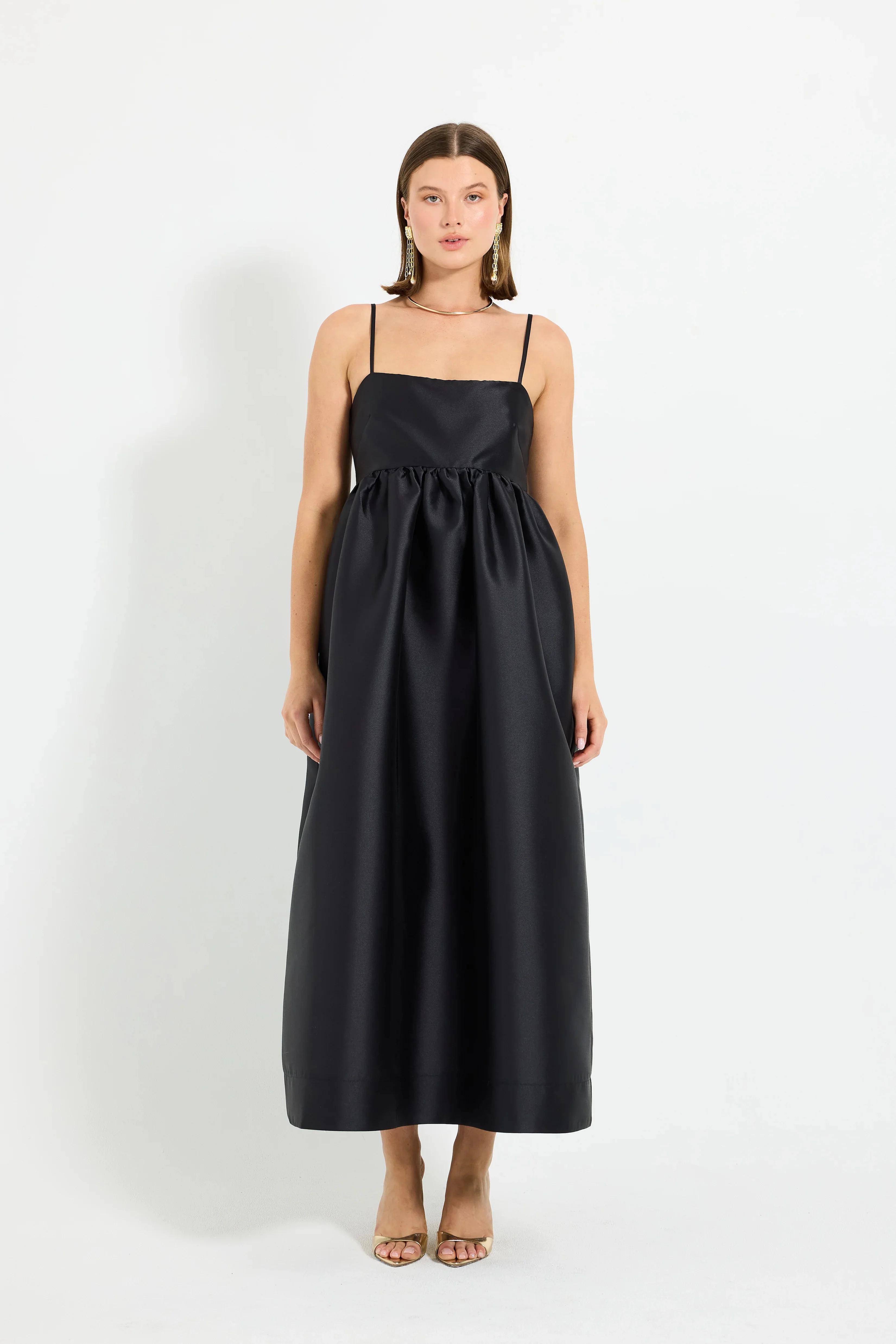 Pasduchas Pippa Flared Midi Dress - Black
