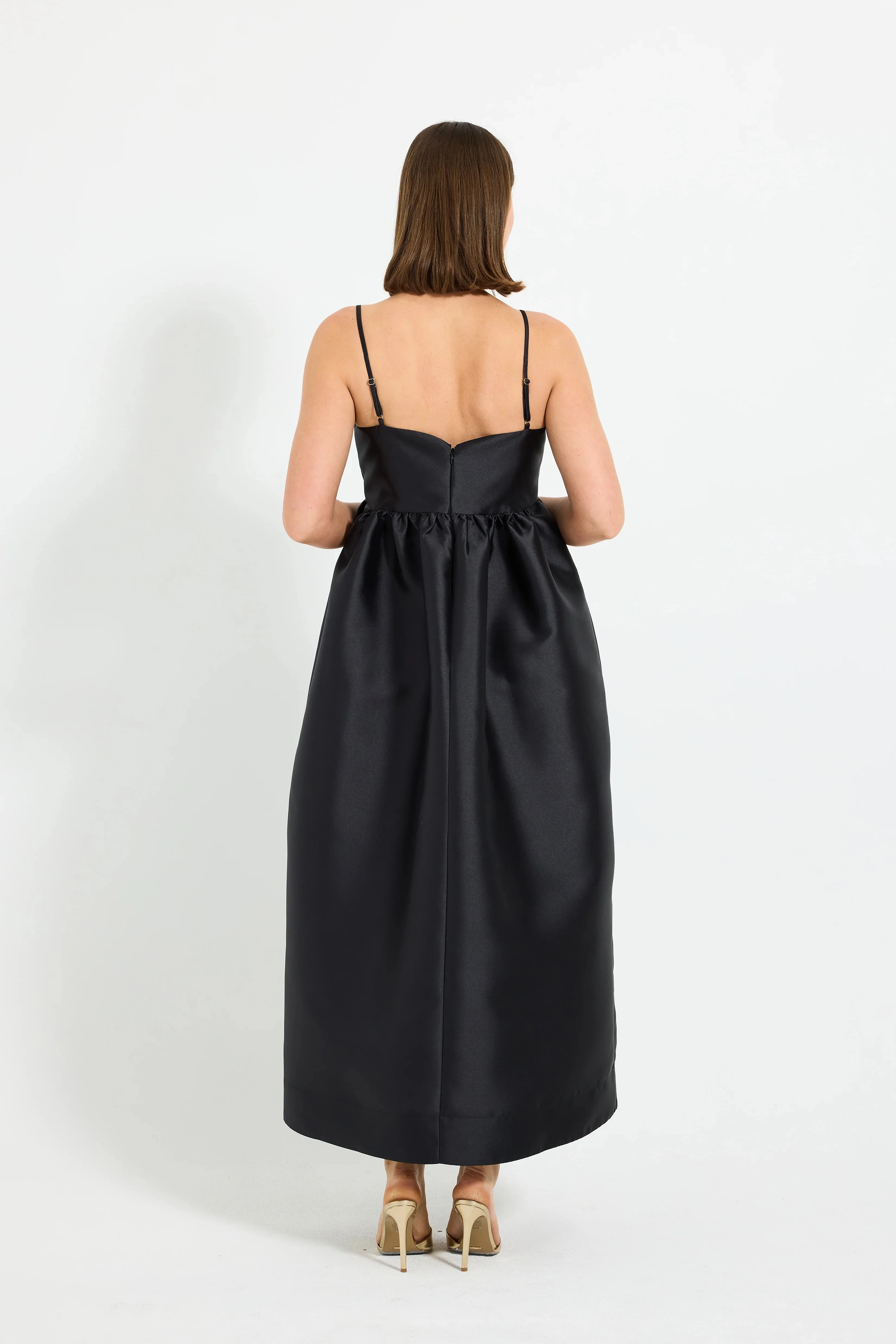 Pasduchas Pippa Flared Midi Dress - Black - Image 6